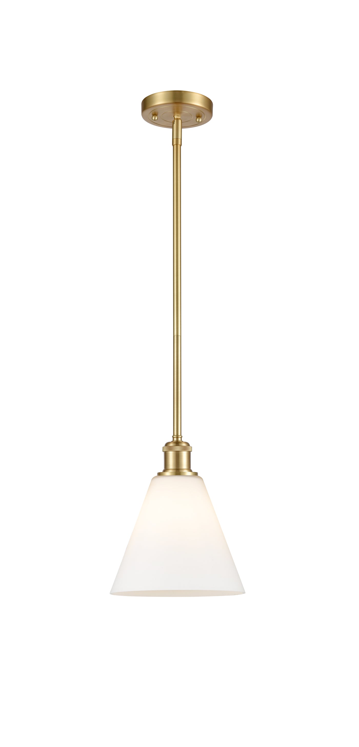 Ballston Mini Pendant Antique Brass 8 Inch