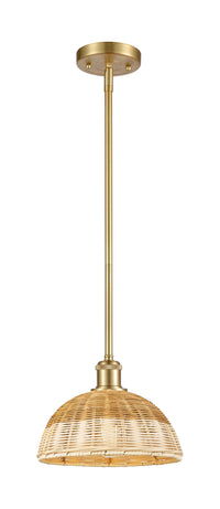 Ballston Mini Pendant Antique Brass Finish