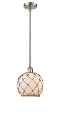 Ballston Mini Pendant Antique Brass 8 Inch
