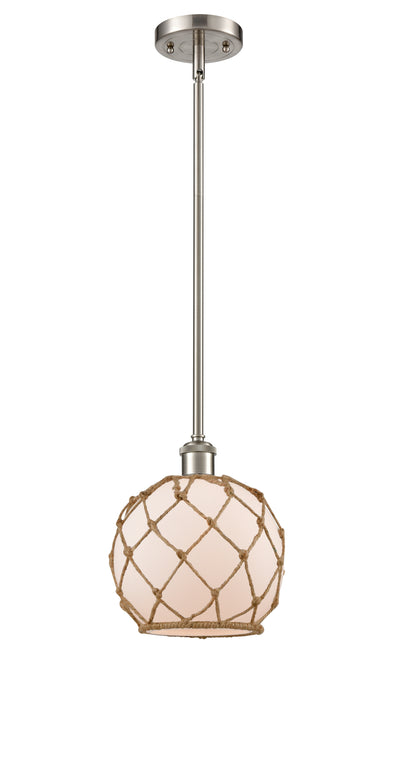 Ballston Mini Pendant Antique Brass 8 Inch
