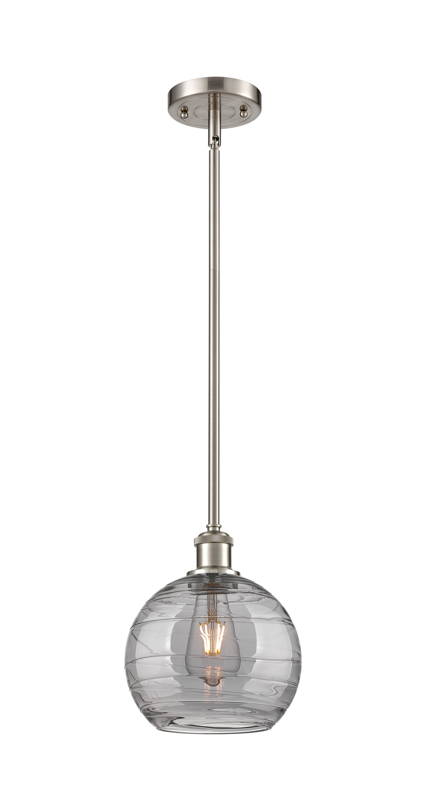 Ballston Mini Pendant Antique Brass 8 Inch