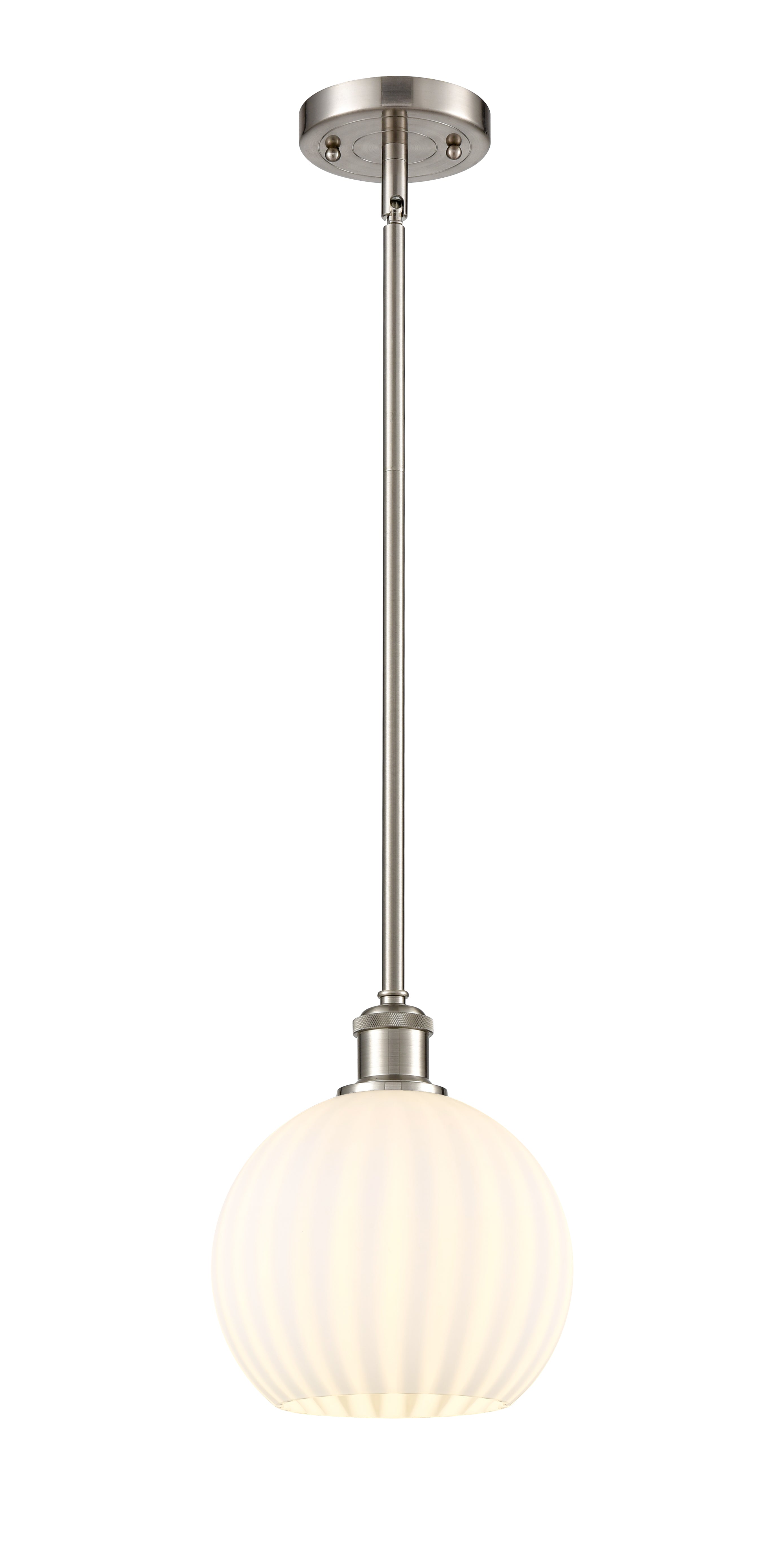 Ballston Mini Pendant Brass 8 Inch Dimmable