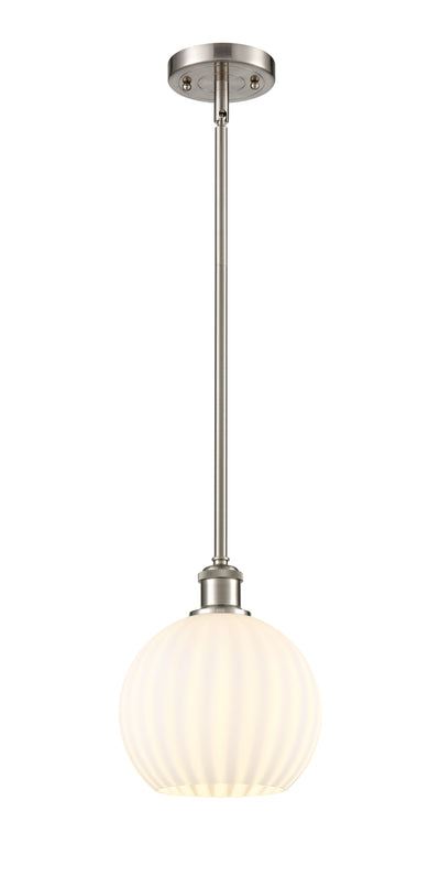 Ballston Mini Pendant Brass 8 Inch Dimmable