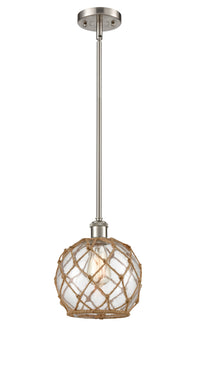 Ballston Mini Pendant Antique Brass 8 Inch