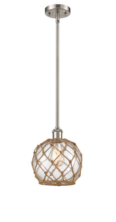 Ballston Mini Pendant Antique Brass 8 Inch