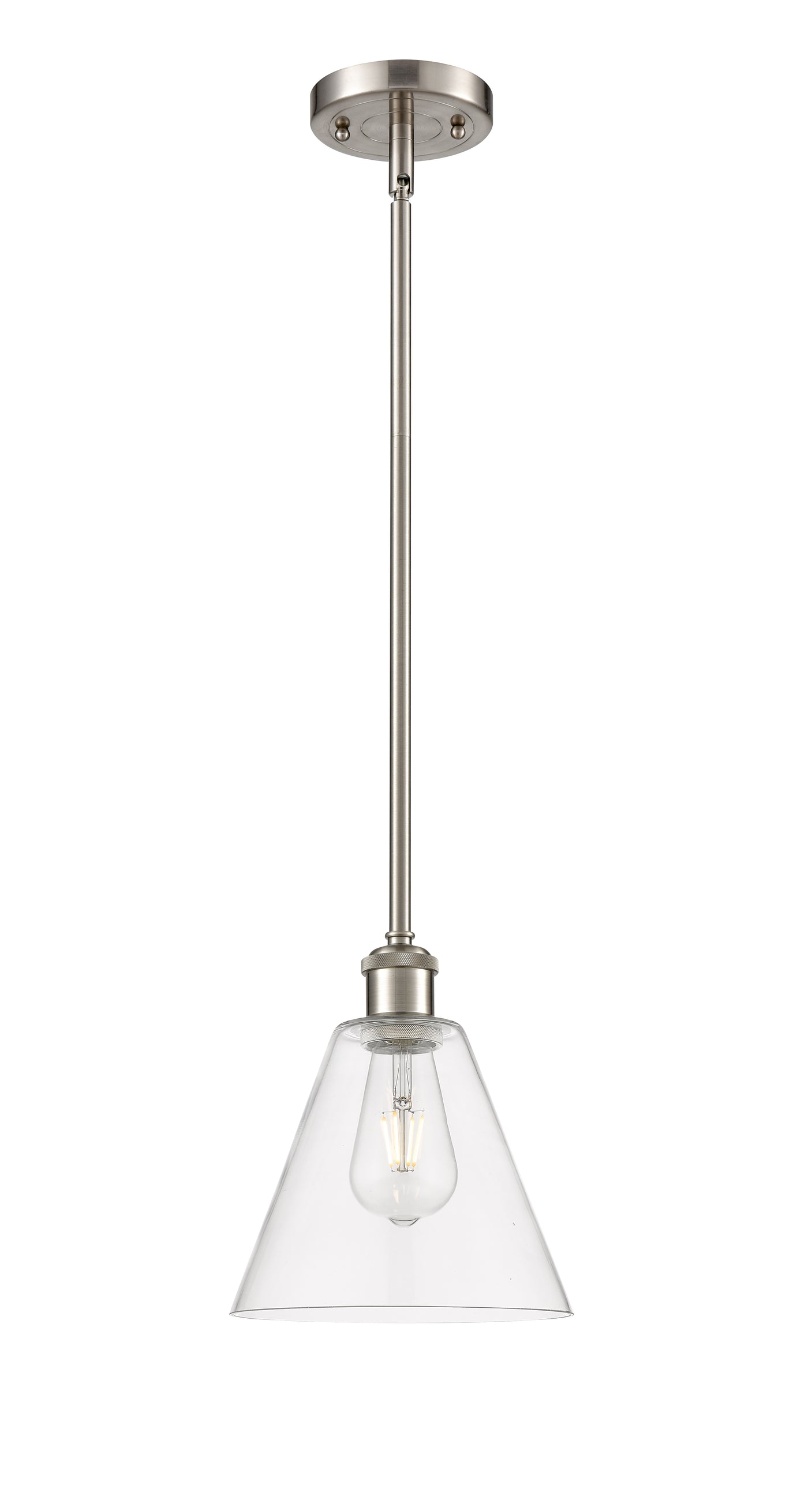 Ballston Mini Pendant Antique Brass 8 Inch