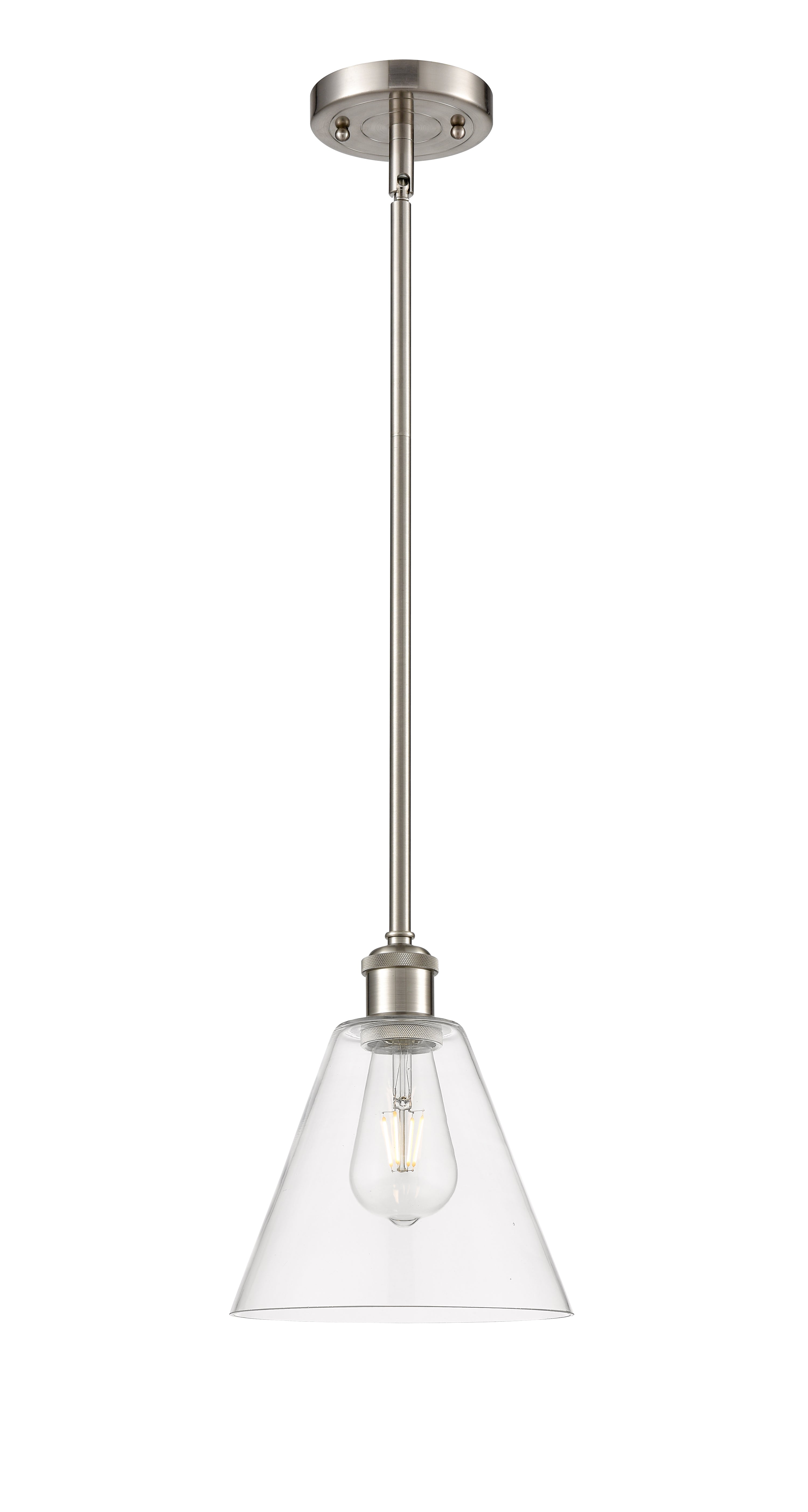 Ballston Mini Pendant Antique Brass 8 Inch
