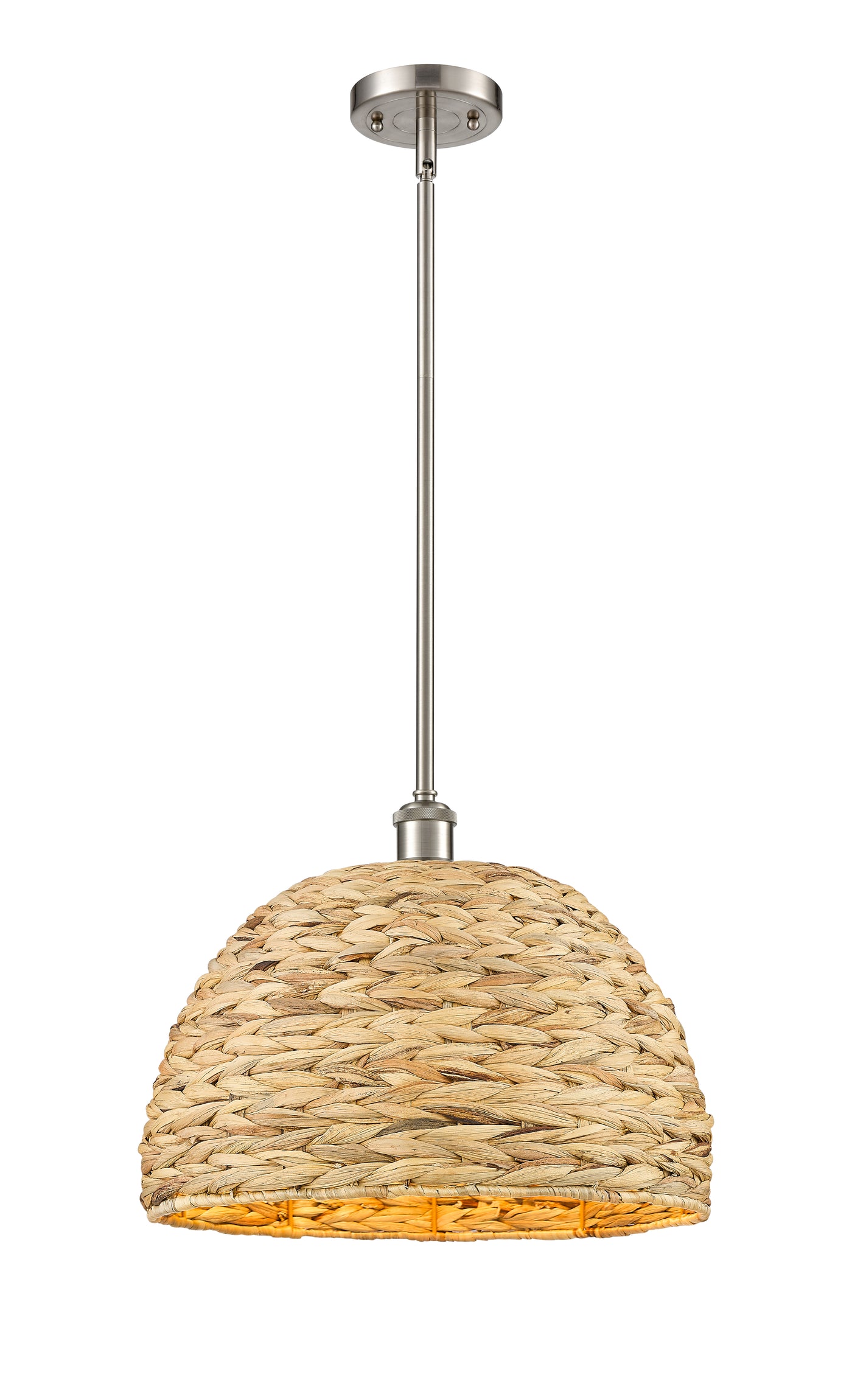 Ballston Mini Pendant Woven Antique Brass