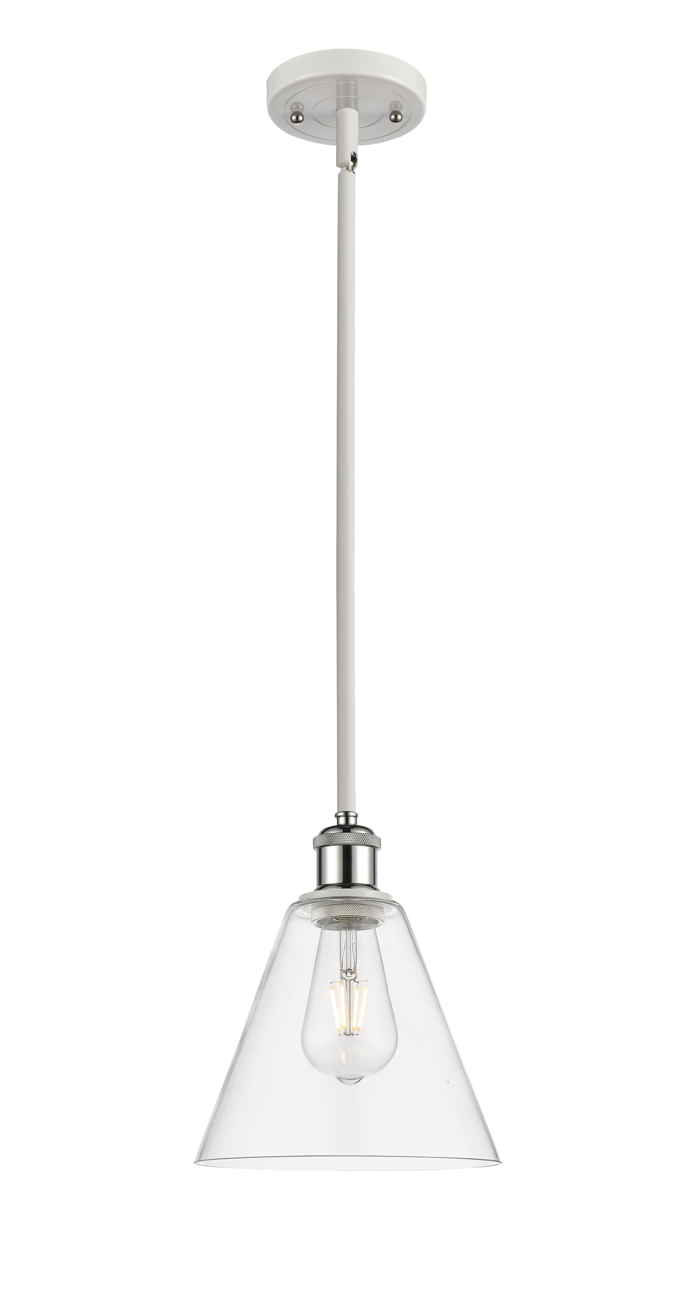 Ballston Mini Pendant Antique Brass 8 Inch