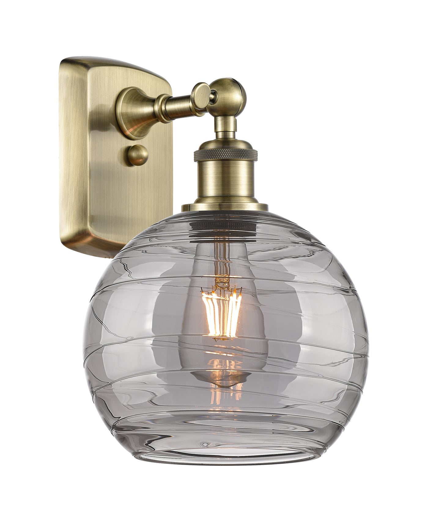 Ballston Sconce Cast Brass Steel Glass