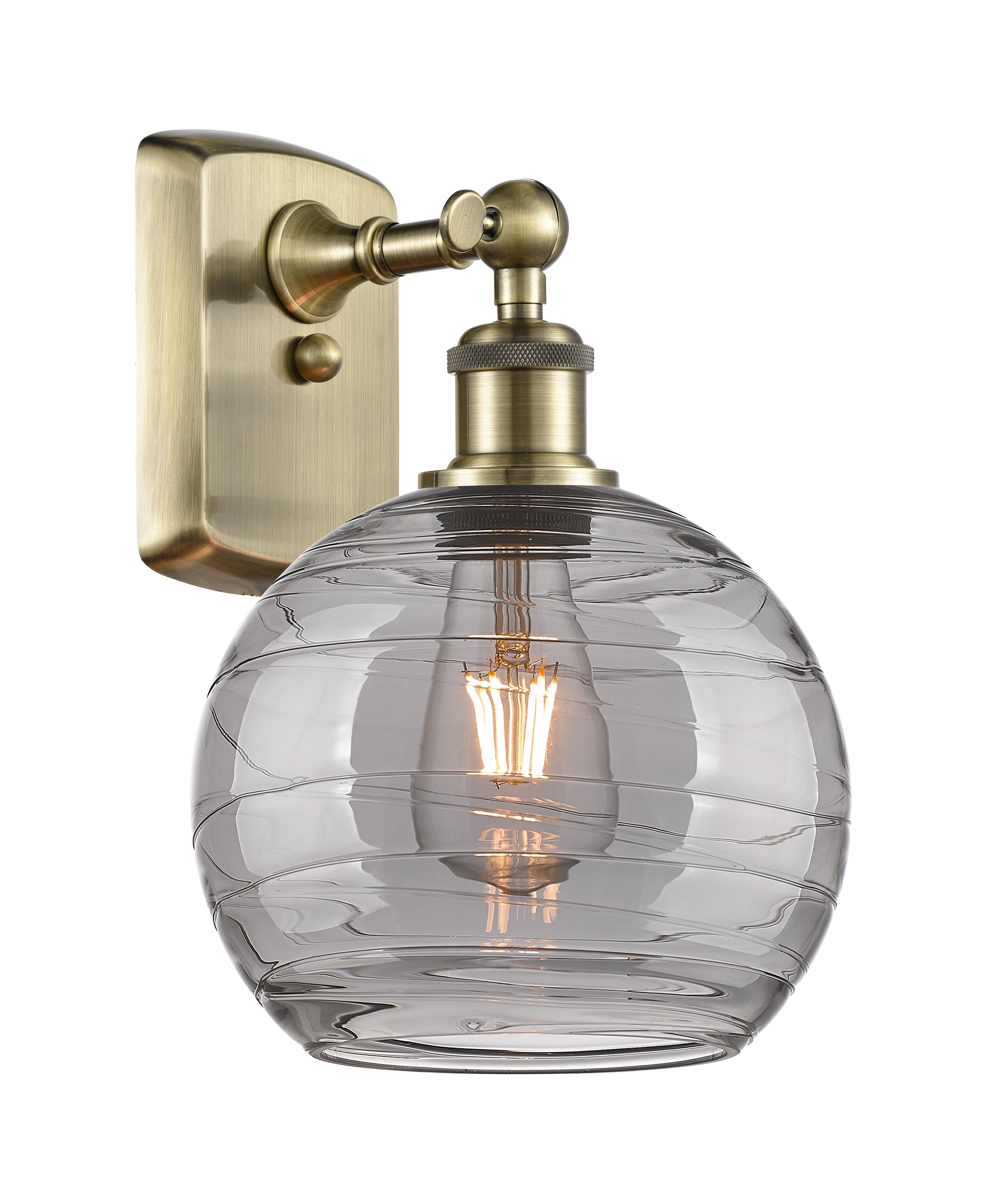 Ballston Sconce Cast Brass Steel Glass