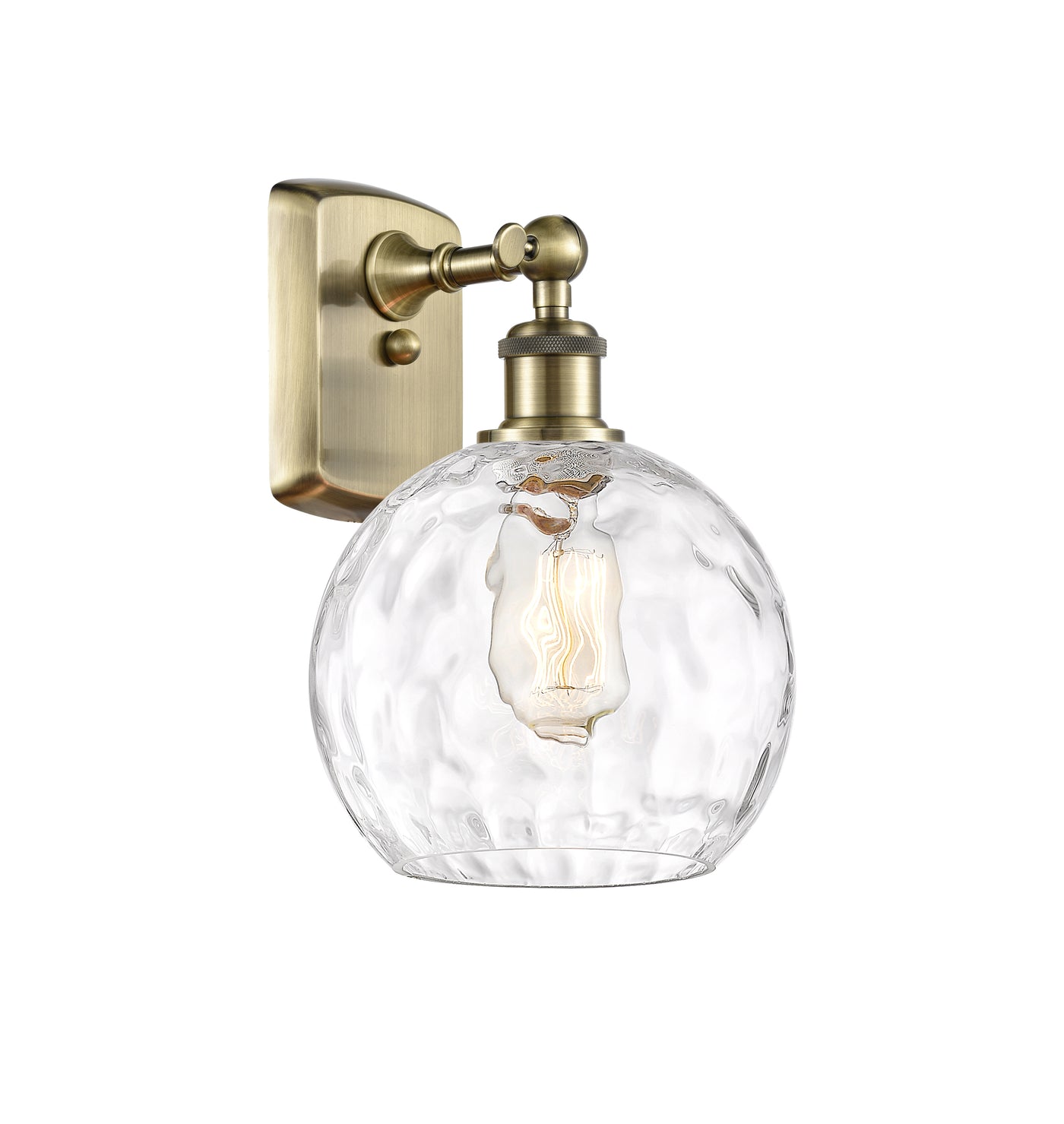 Ballston Sconce Cast Brass Glass 11 Inch