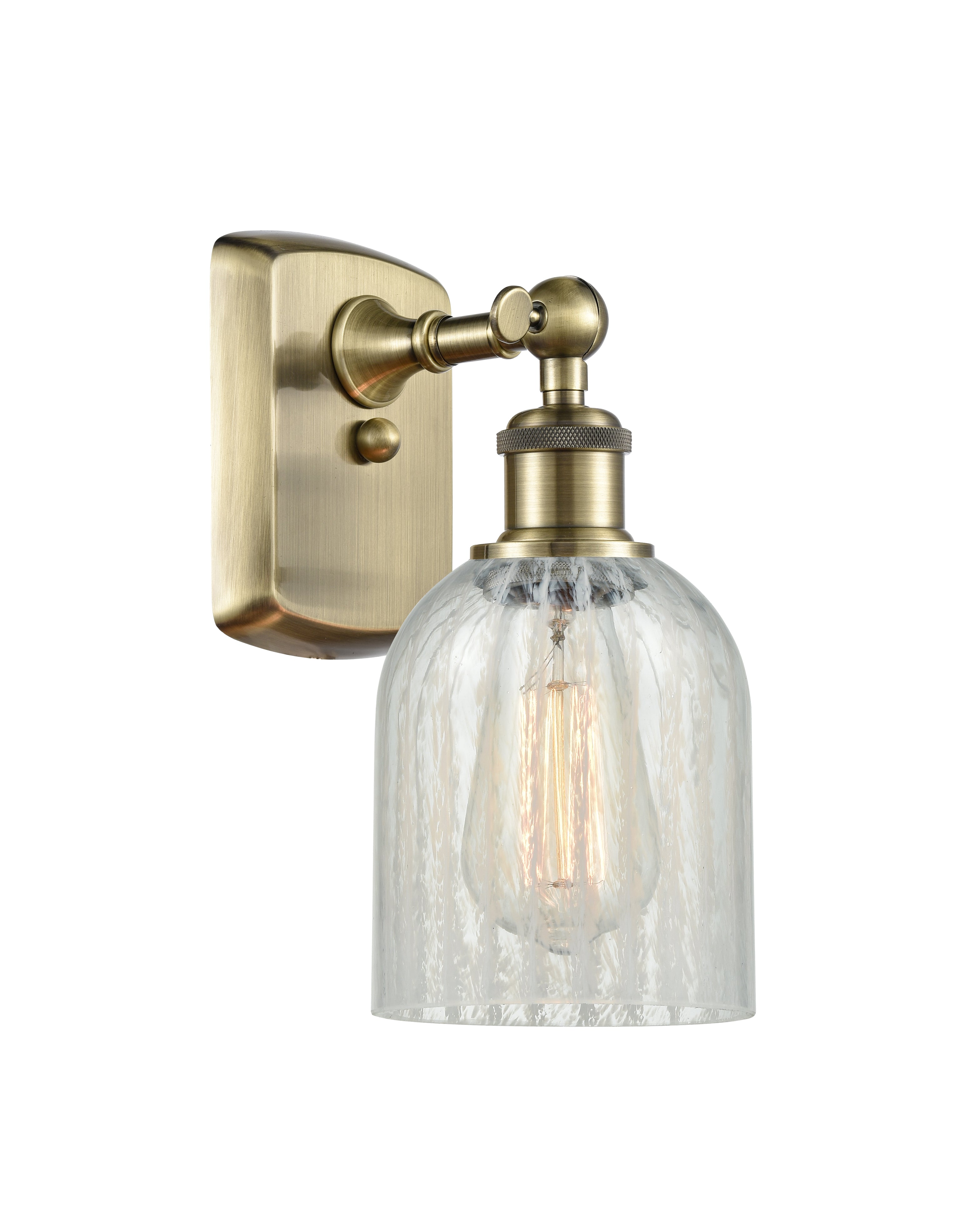 Ballston Sconce Cast Brass Glass Steel