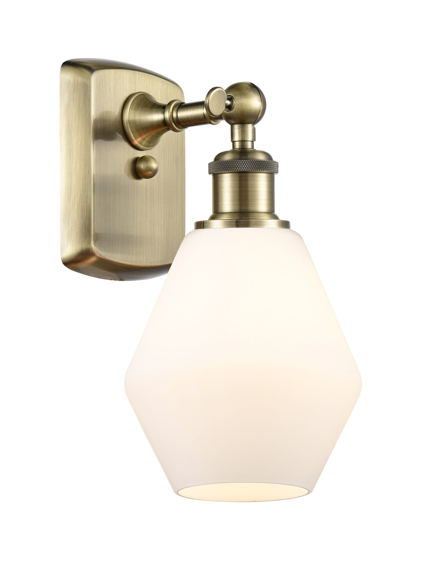 Ballston Sconce Cast Brass Steel Glass