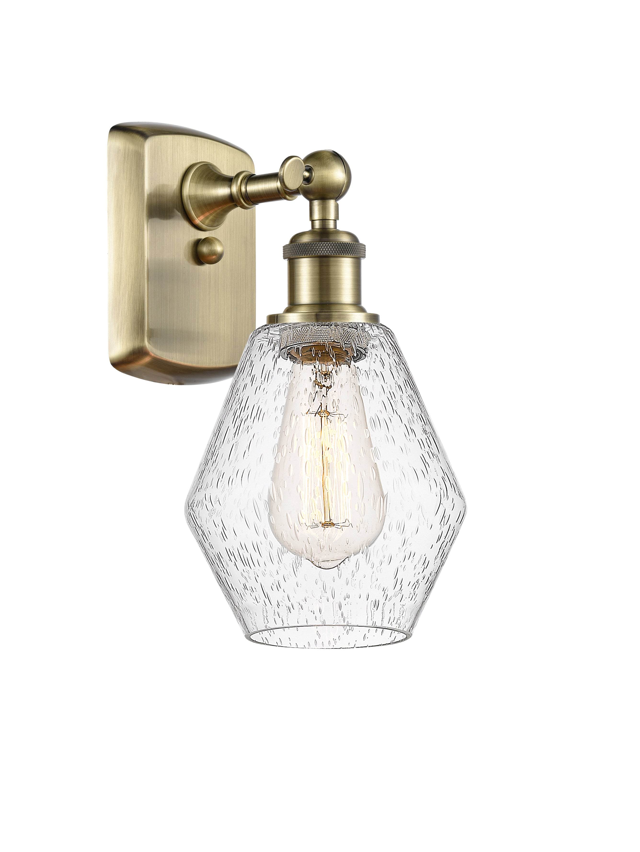 Ballston Sconce Cast Brass Steel Glass