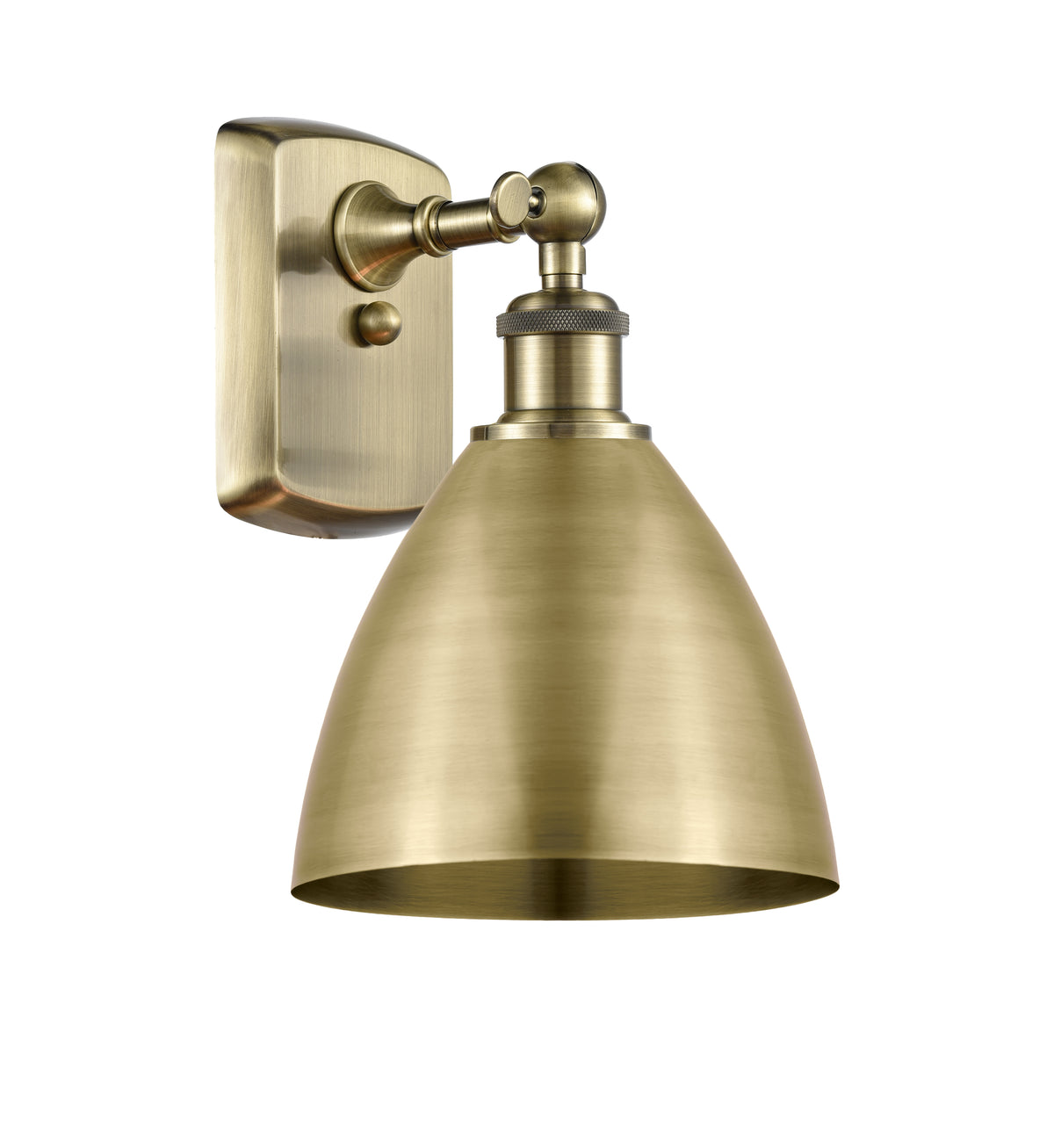 Bristol 8-Inch 1-Light Sconce with LED Bulb Cone Shade 10.5-Inch High