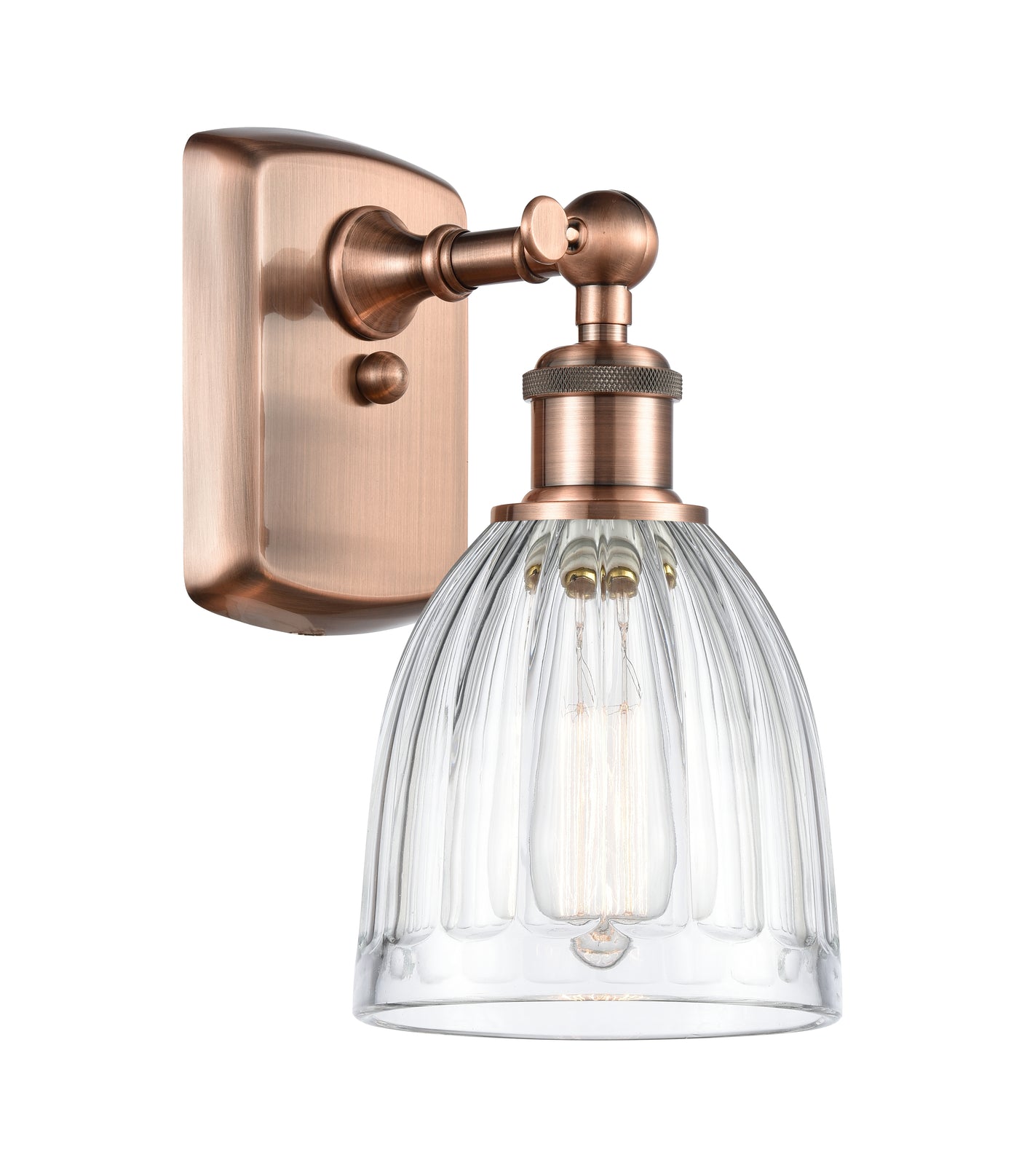Ballston Sconce Cast Brass Modern Glass