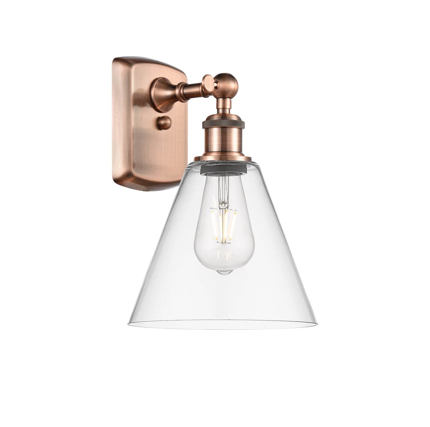 Ballston Sconce Cast Brass Glass Finish