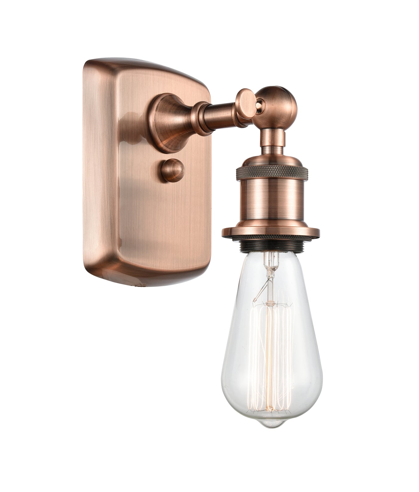 Ballston Sconce Cast Brass Bare Bulb