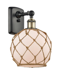 Ballston Sconce Cast Brass Glass Steel