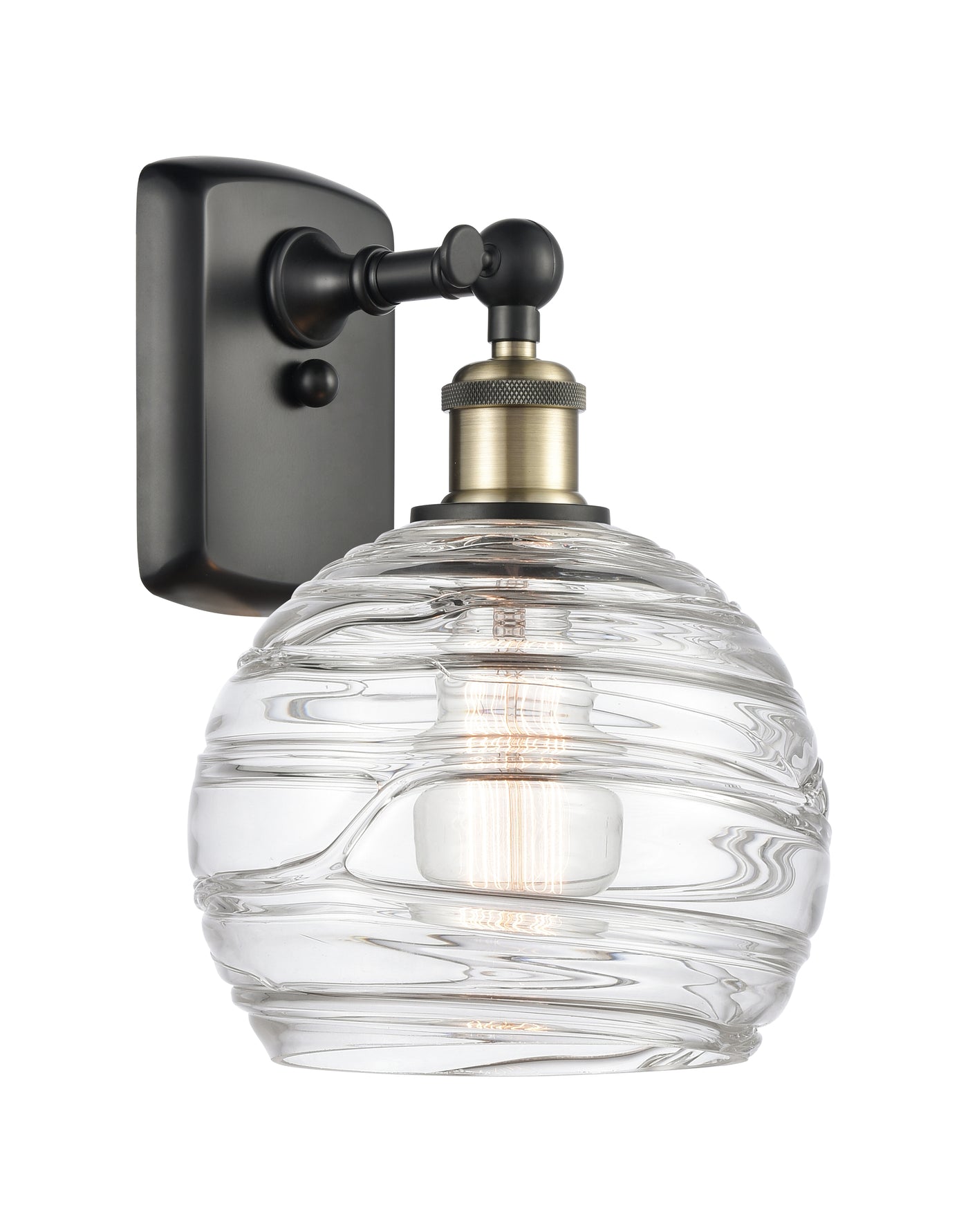 Ballston Sconce Cast Brass Steel Glass