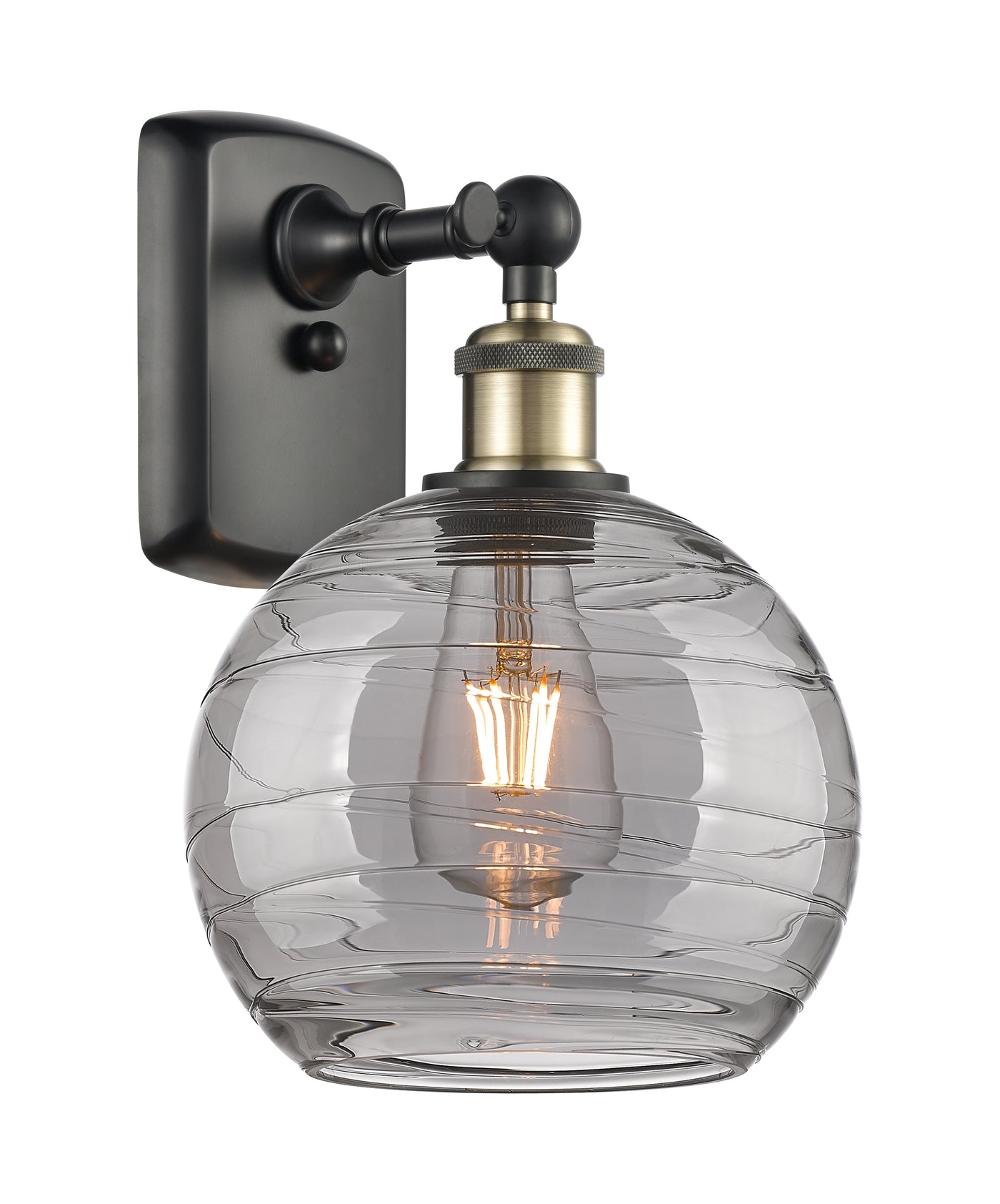 Ballston Sconce Cast Brass Steel Glass