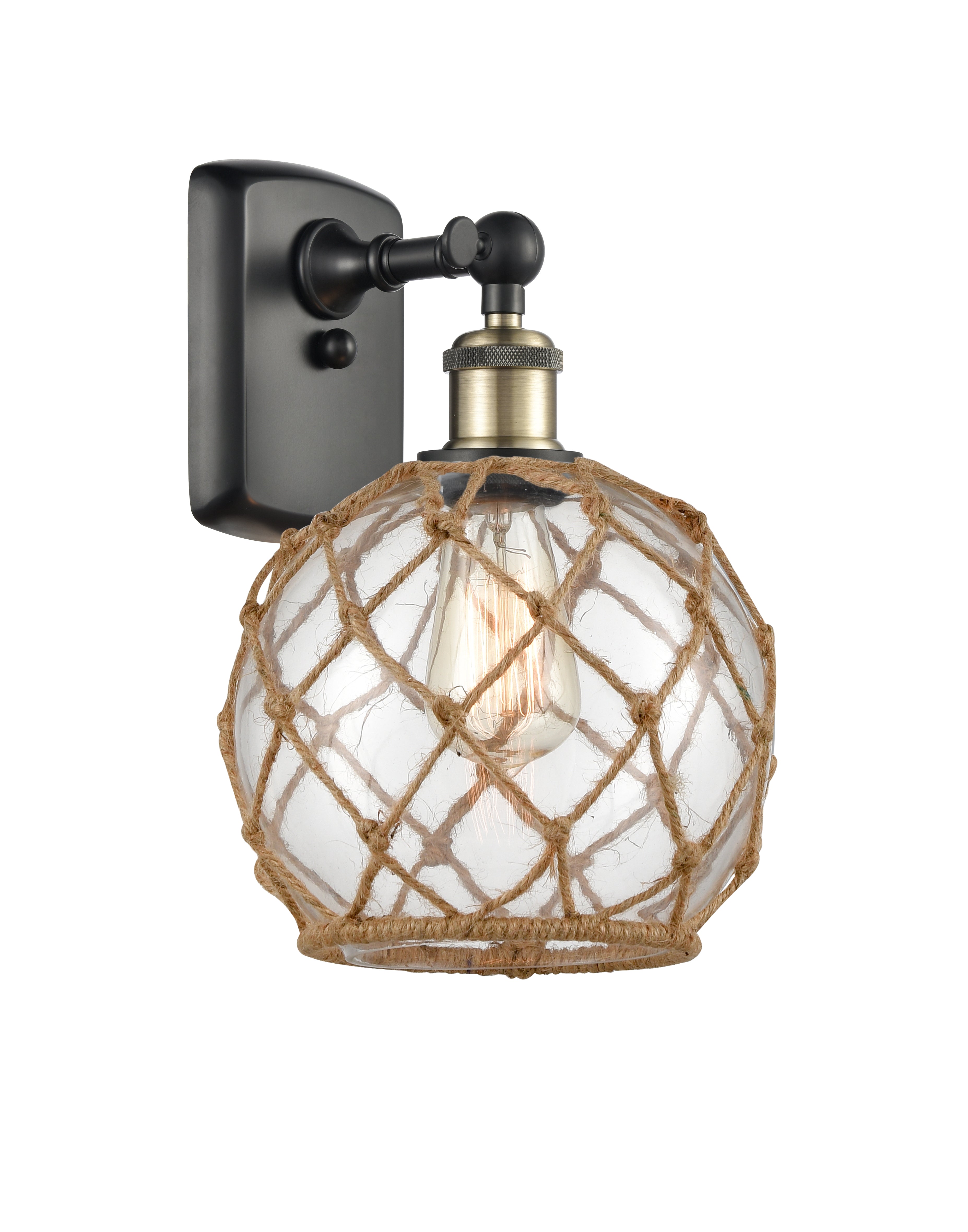 Ballston Sconce Cast Brass Glass Steel