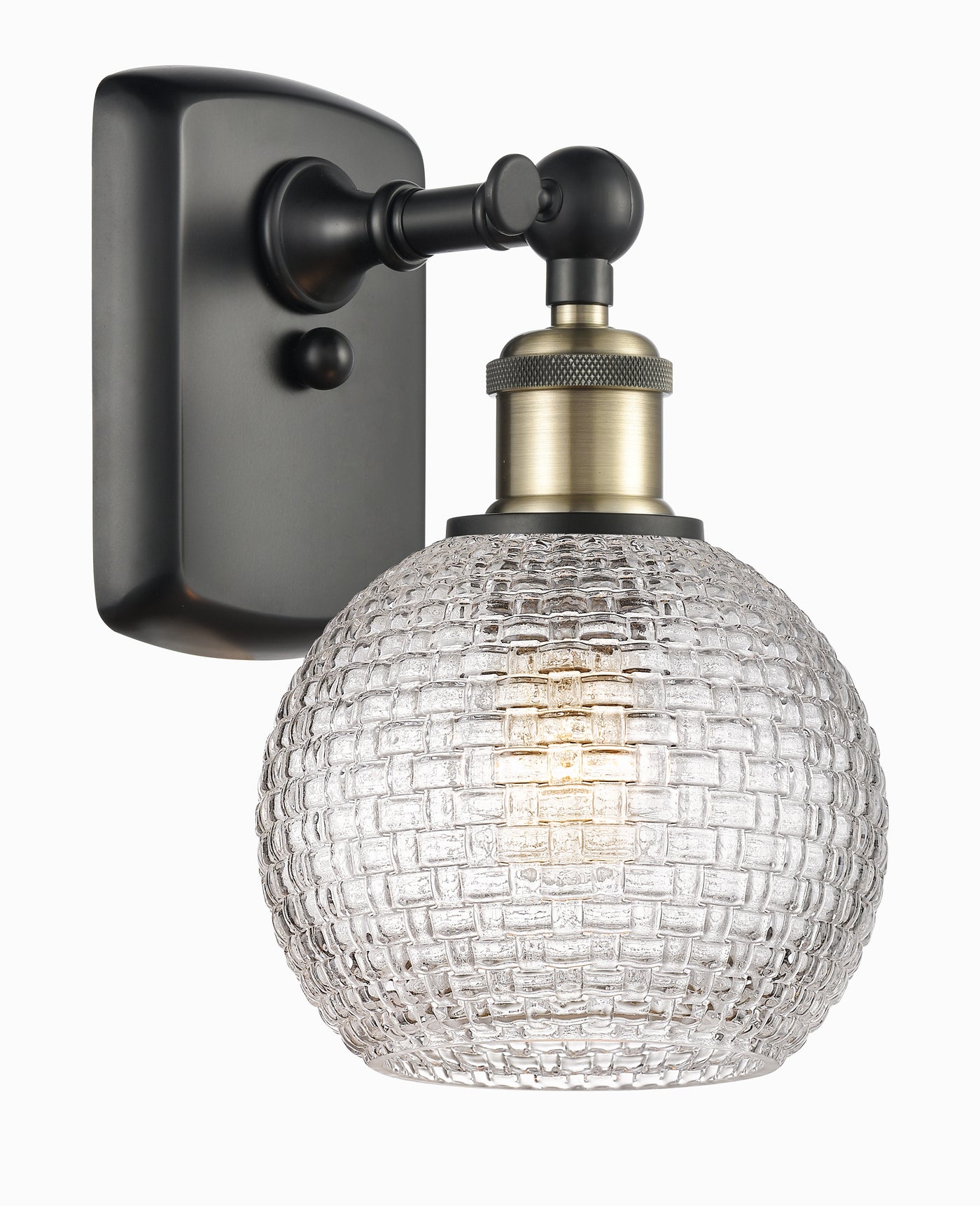 Ballston Sconce Cast Brass Steel Glass