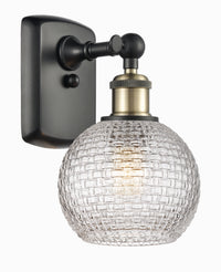 Ballston Sconce Cast Brass Steel Glass