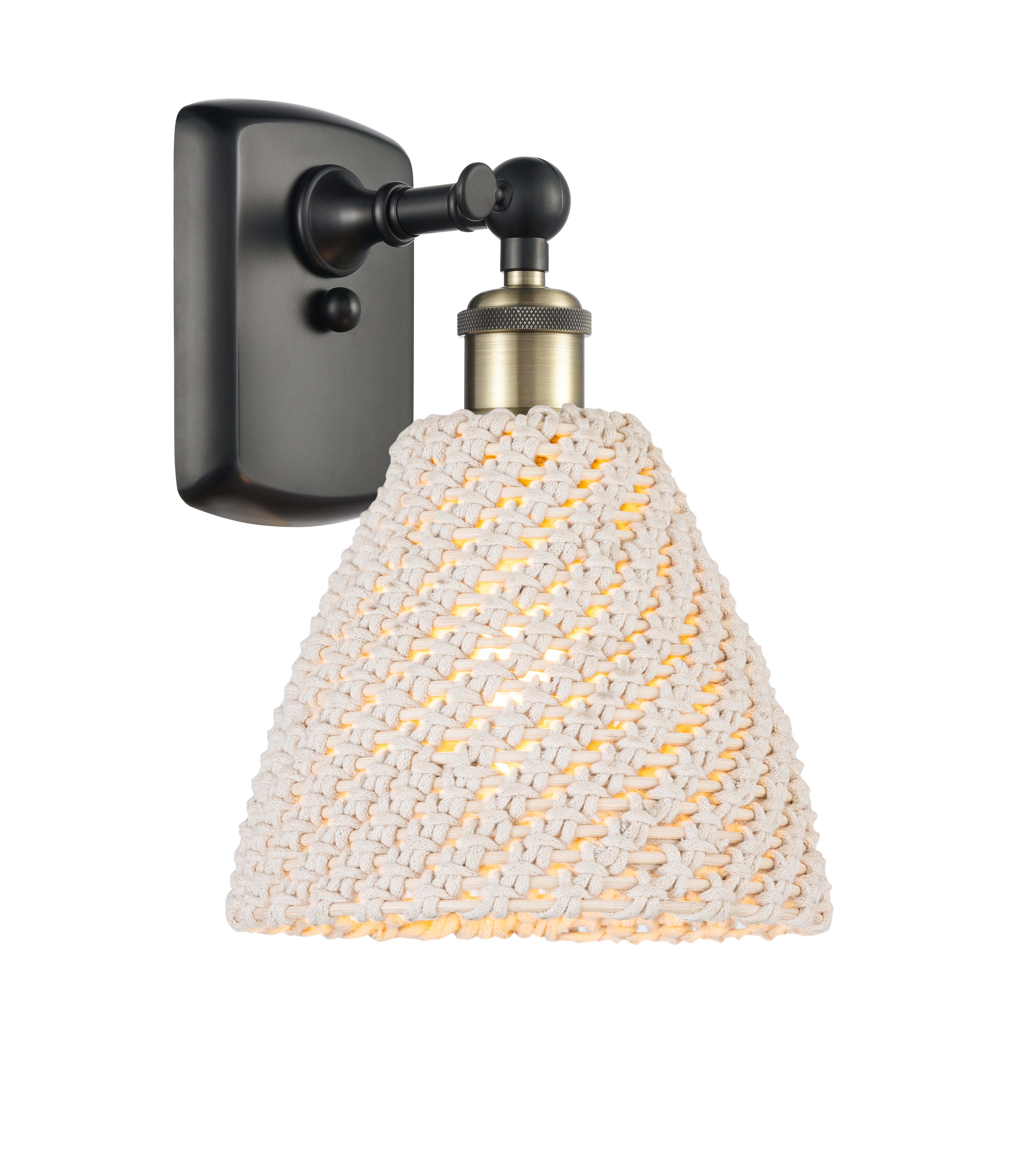 Ballston Sconce Cast Brass Glass Steel