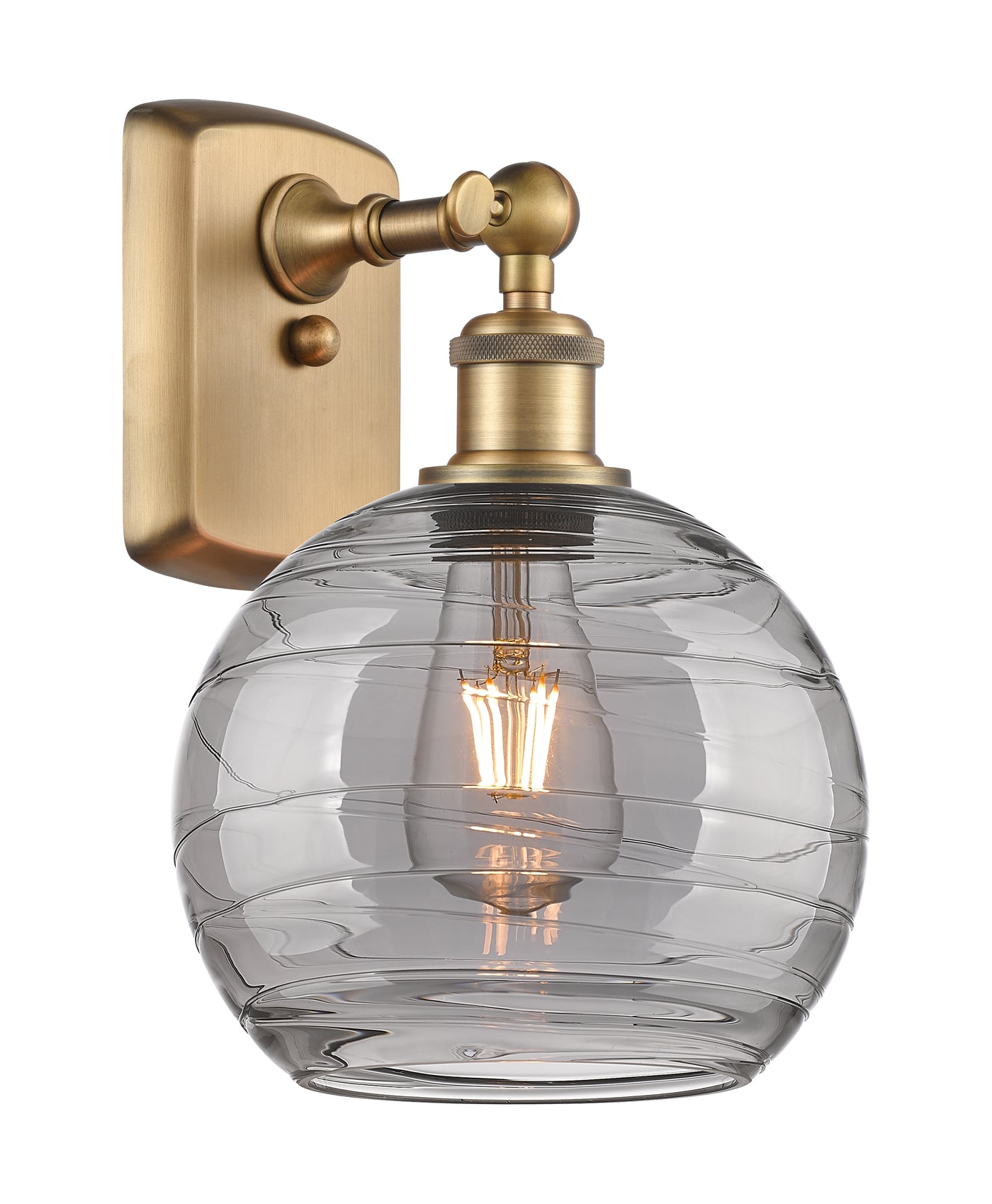 Ballston Sconce Cast Brass Steel Glass