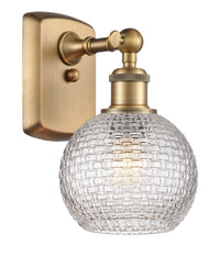 Ballston Sconce Cast Brass Steel Glass