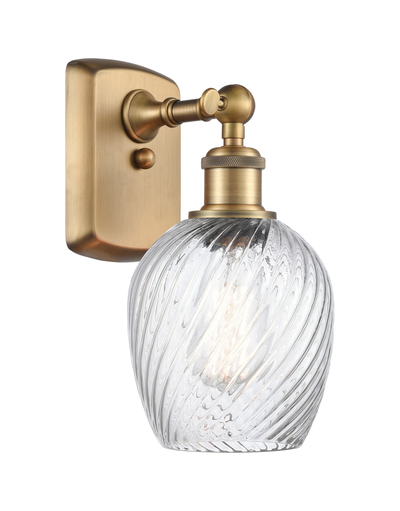 Ballston Sconce Cast Brass Bare Bulb