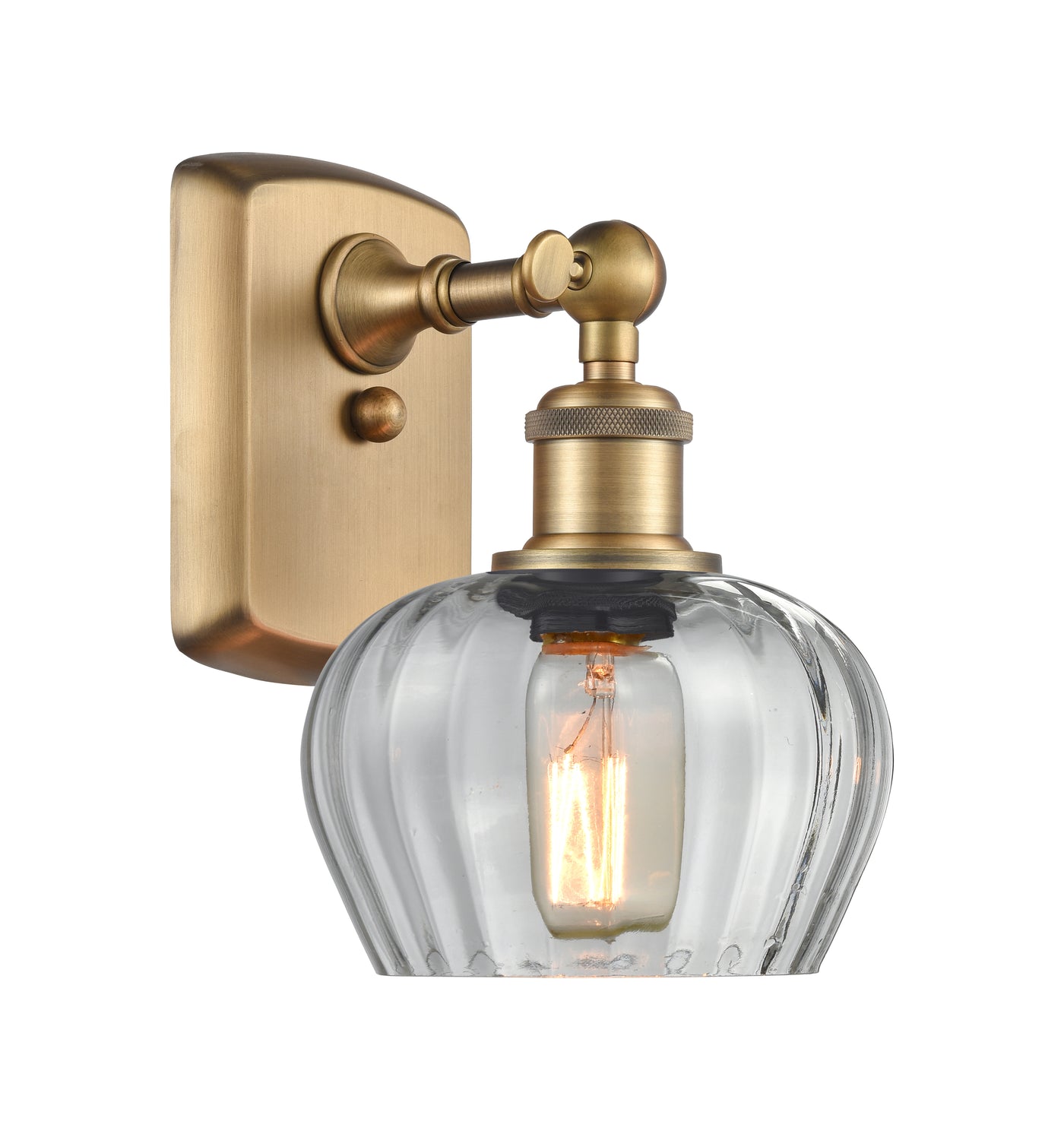 Ballston Sconce Brass Cast Steel