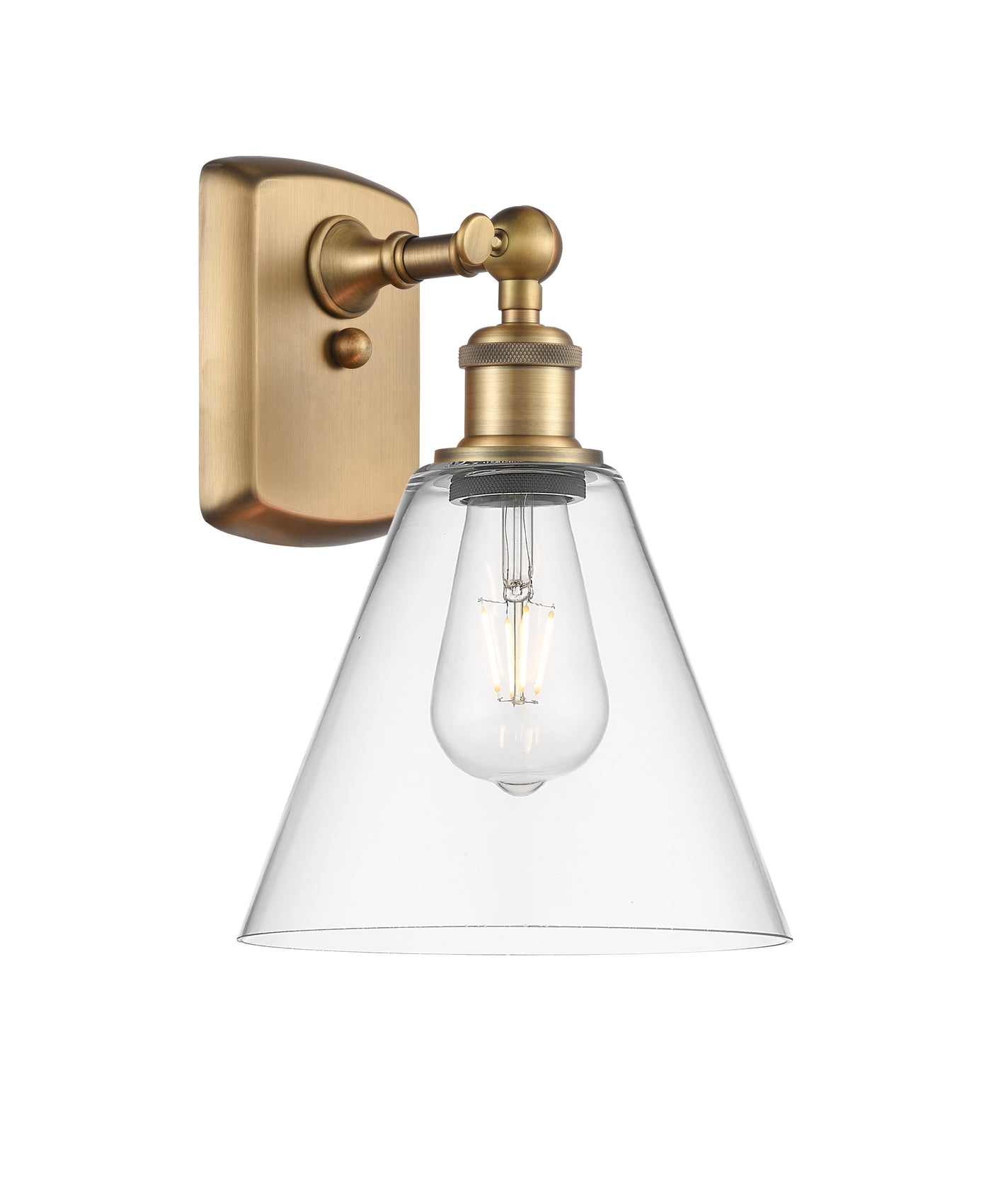 Ballston Sconce Cast Brass Glass Finish