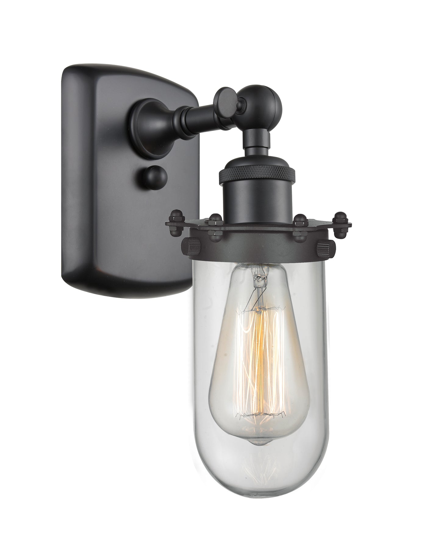 Austere Sconce Cast Brass Steel Glass