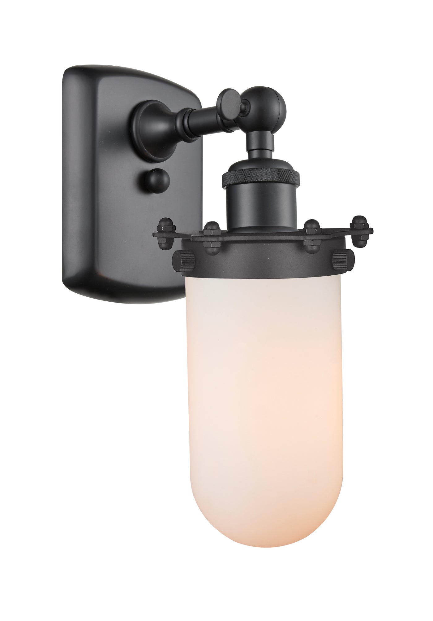 Austere Sconce Cast Brass Steel Glass