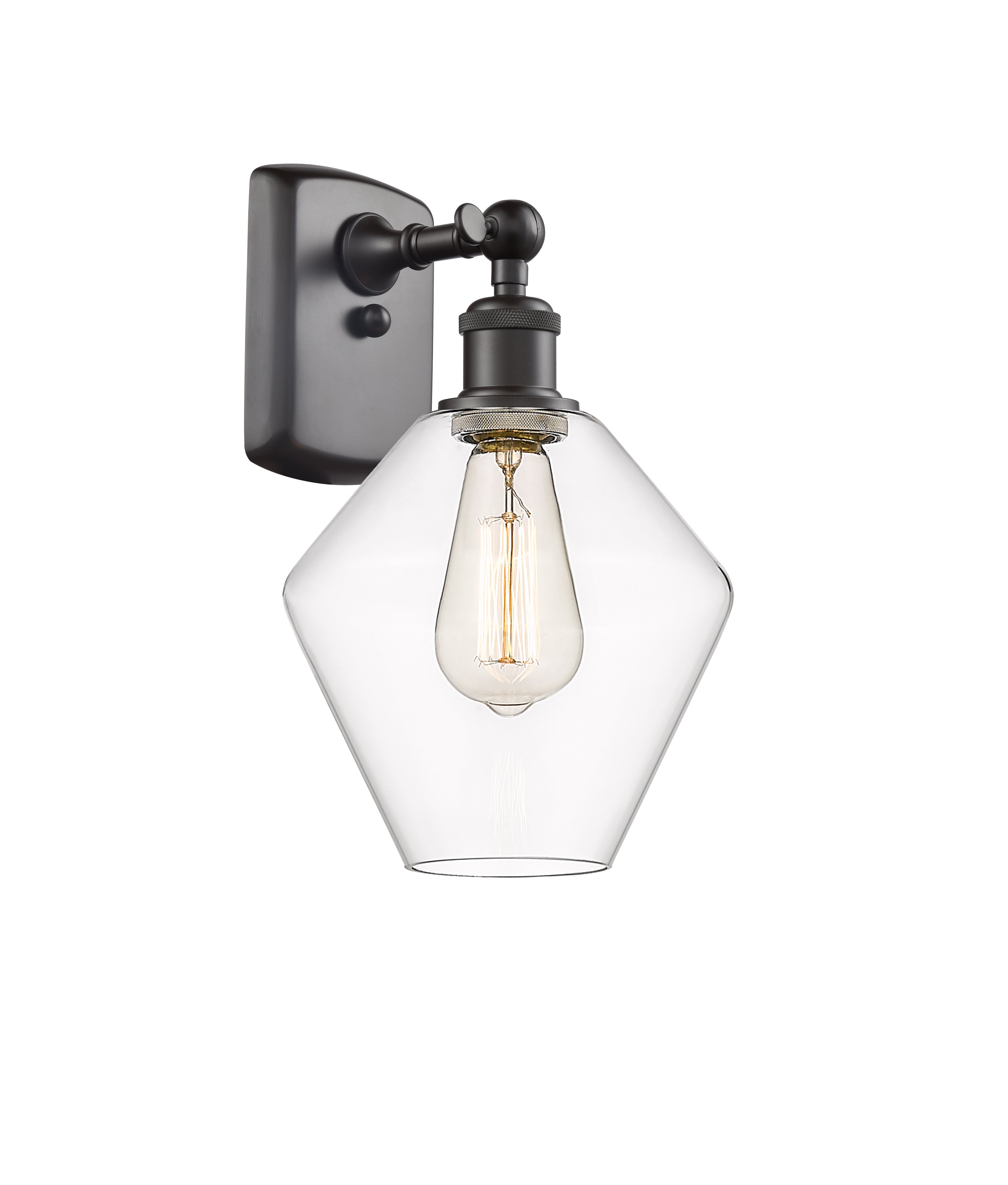 Ballston Sconce Cast Brass Steel Glass