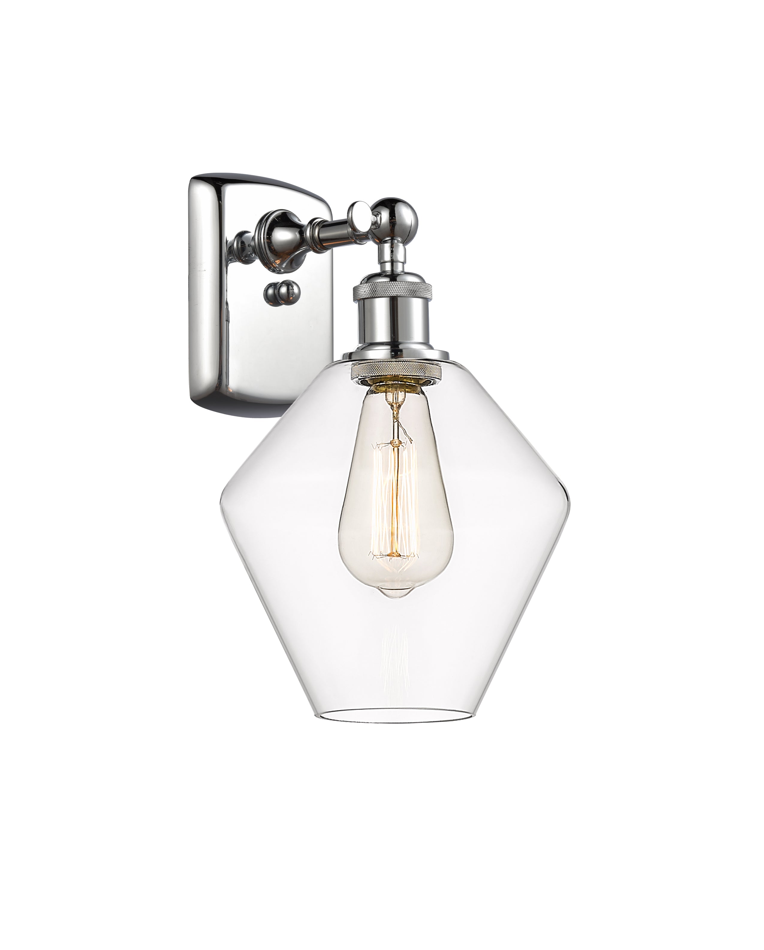 Ballston Sconce Cast Brass Steel Glass