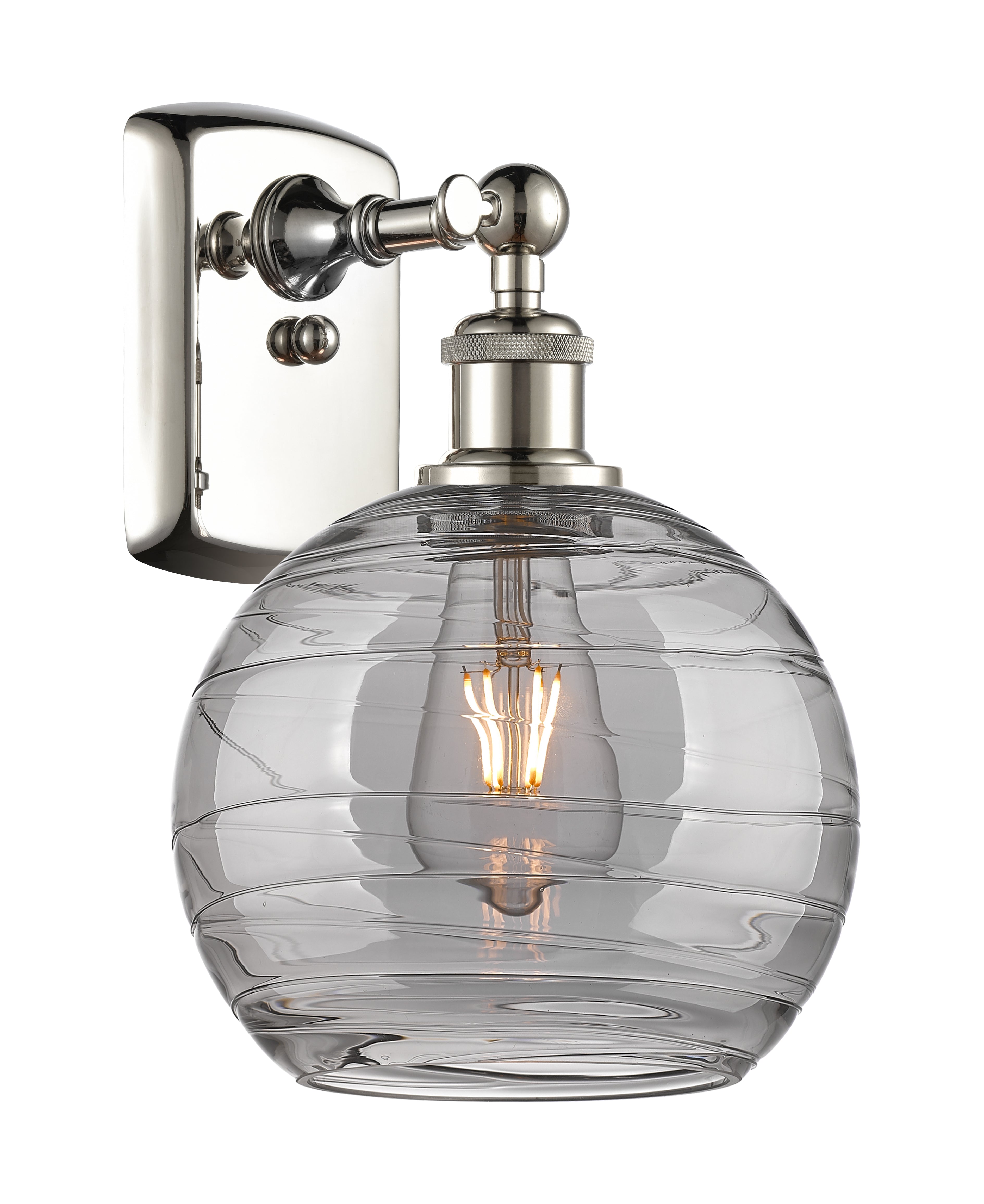 Ballston Sconce Cast Brass Steel Glass