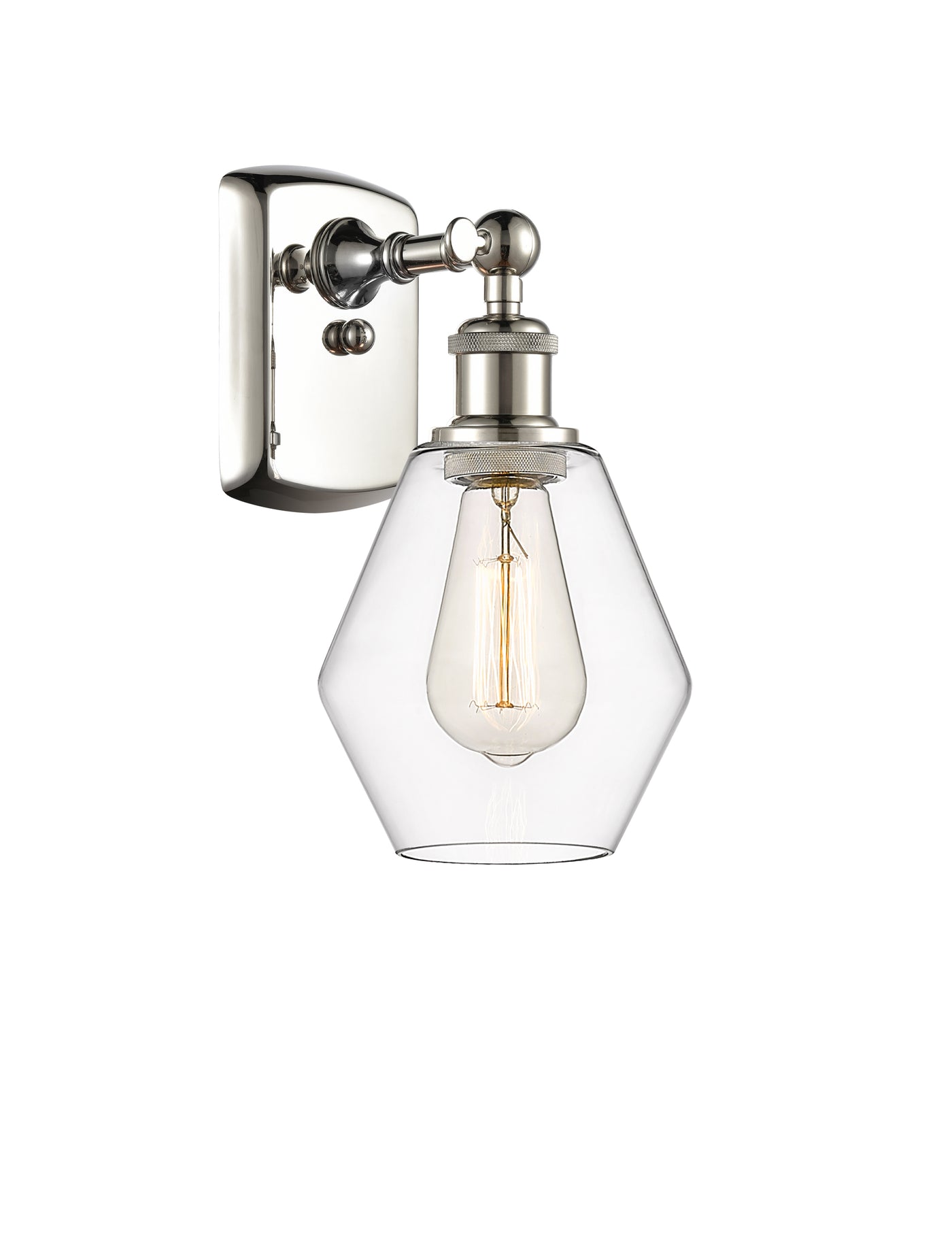 Ballston Sconce Cast Brass Steel Glass