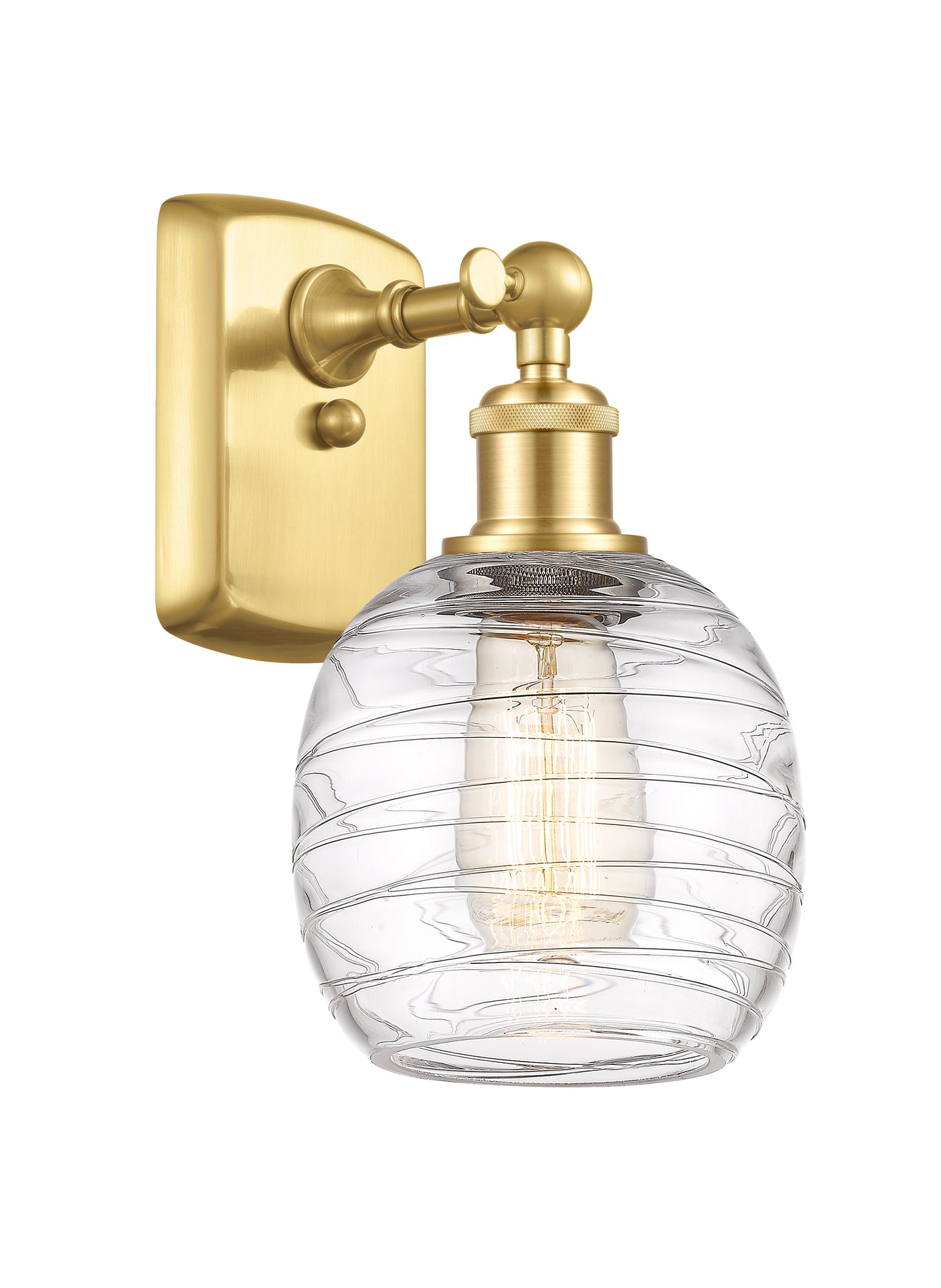 Ballston Sconce Cast Brass Glass Steel