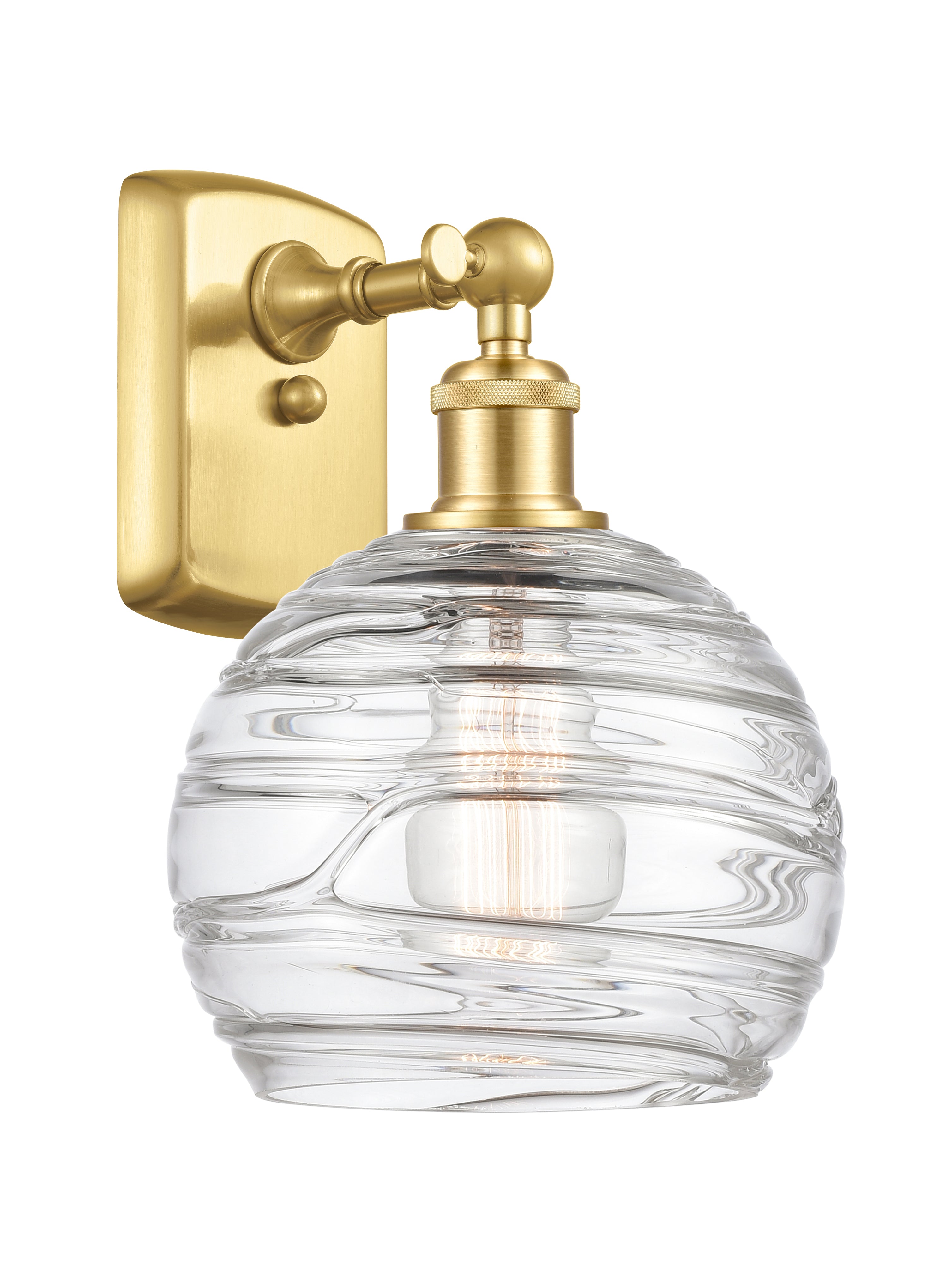 Ballston Sconce Cast Brass Steel Glass