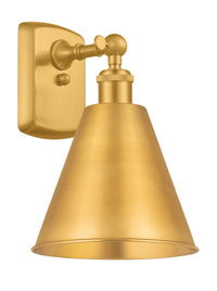 Ballston Industrial, Farmhouse, Restoration-Vintage Berkshire Metal Sconce