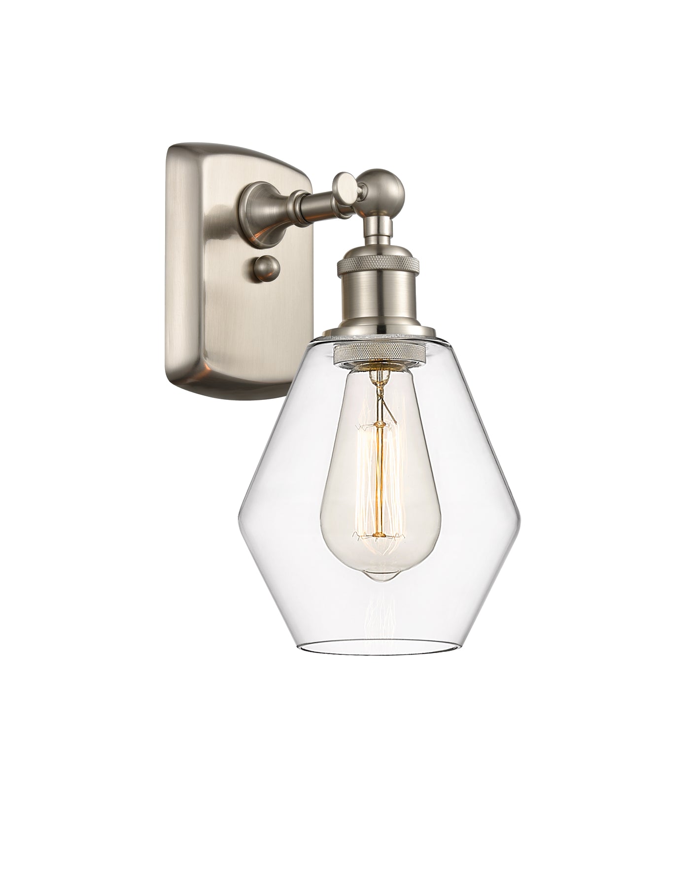 Ballston Sconce Cast Brass Steel Glass