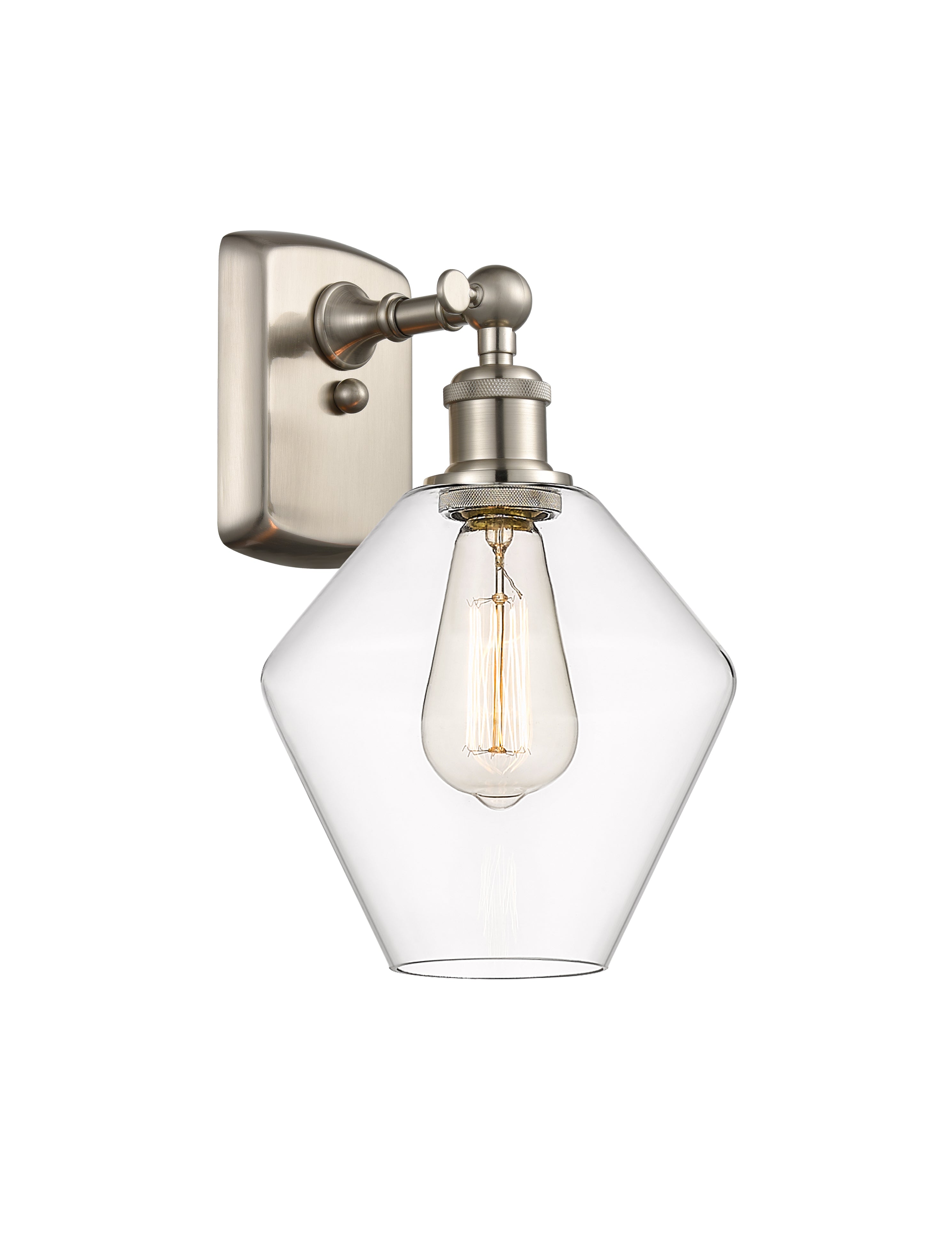 Ballston Sconce Cast Brass Steel Glass