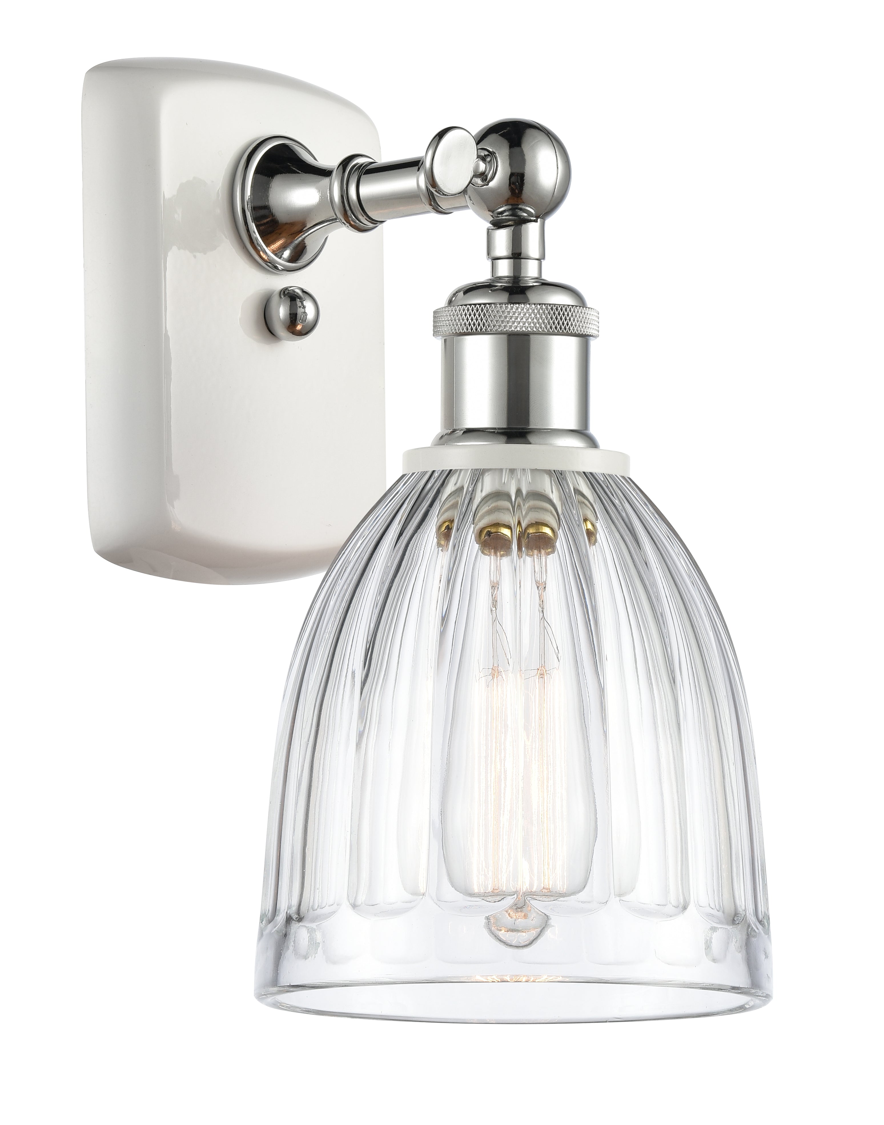 Ballston Sconce Cast Brass Modern Glass