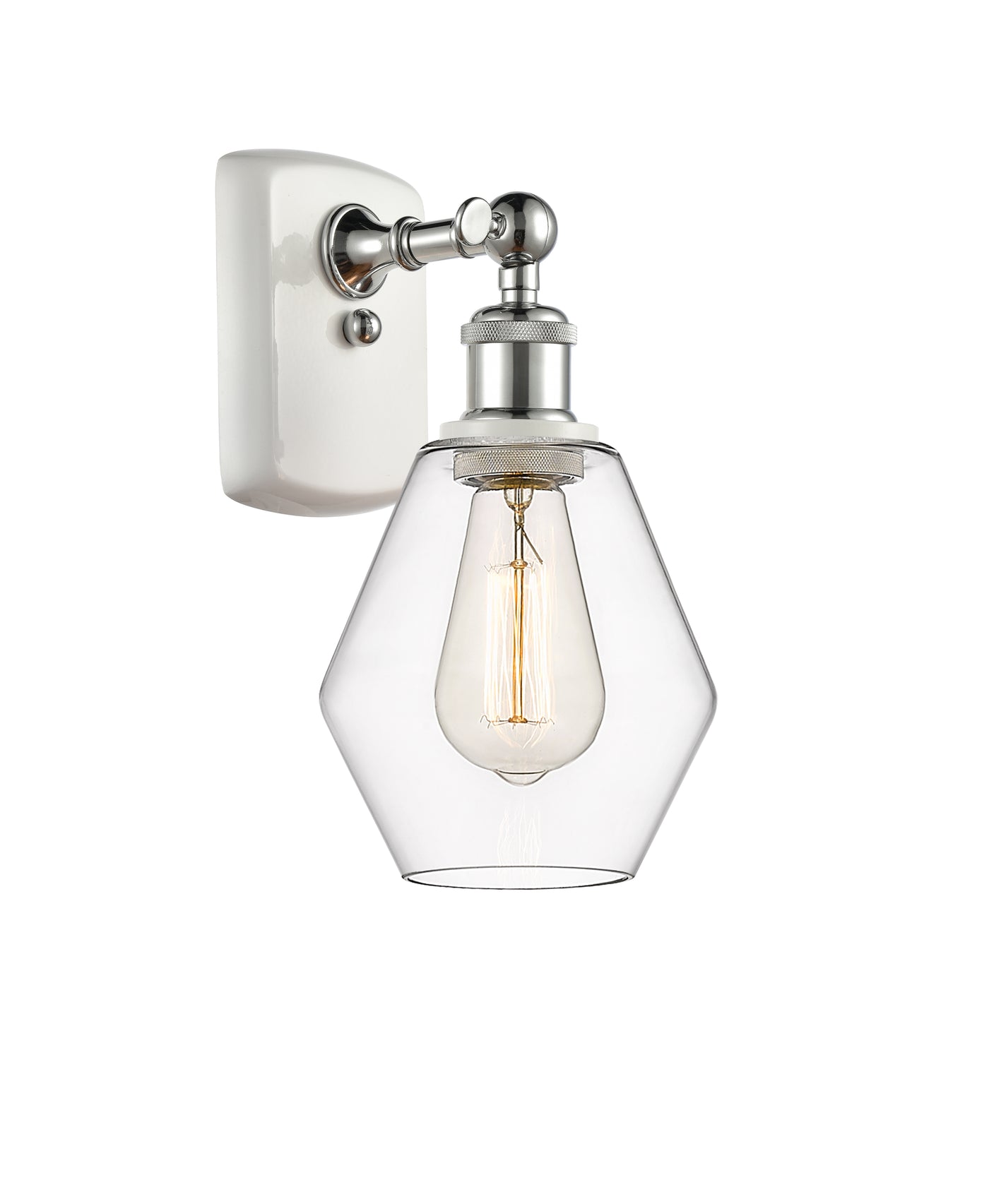 Ballston Sconce Cast Brass Steel Glass