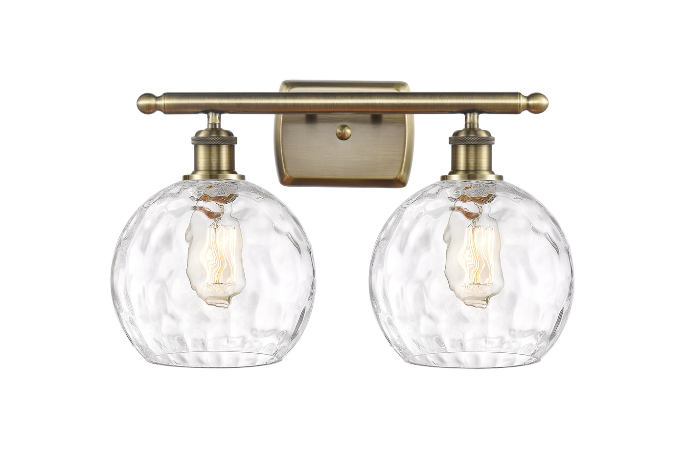 Ballston Bath Vanity Light Cast Brass Glass
