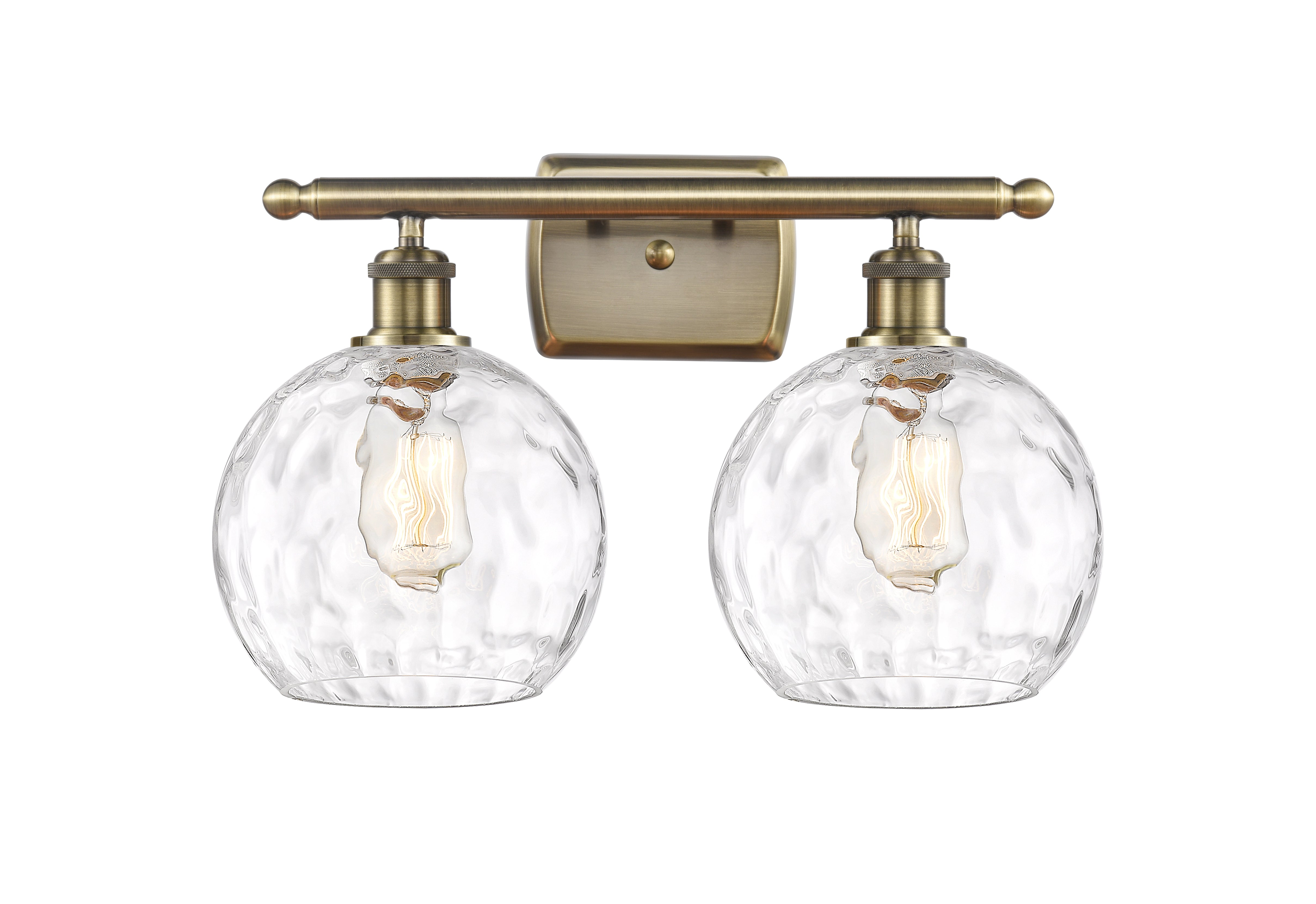 Ballston Bath Vanity Light Cast Brass Glass